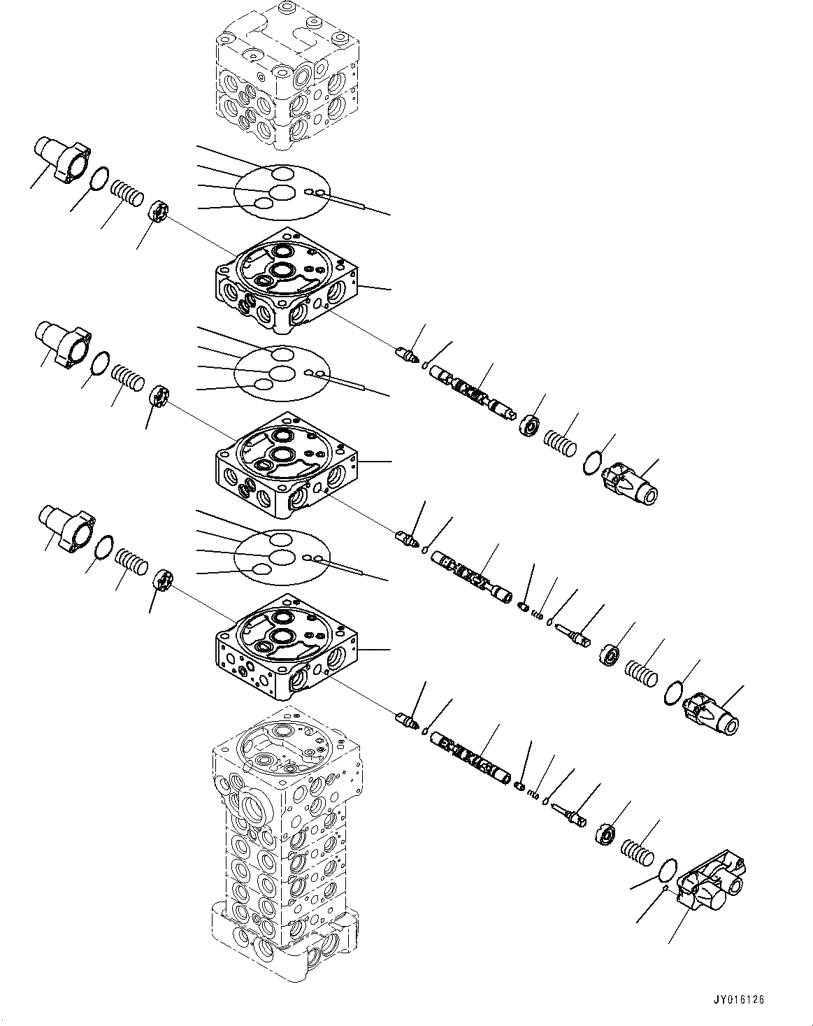 Схема запчастей Komatsu PC88MR-8 - УПРАВЛЯЮЩ. КЛАПАН, ВНУТР. ЧАСТИ (/) (№8-) УПРАВЛЯЮЩ. КЛАПАН, С -ДОПОЛН. АКТУАТОР ТРУБЫ