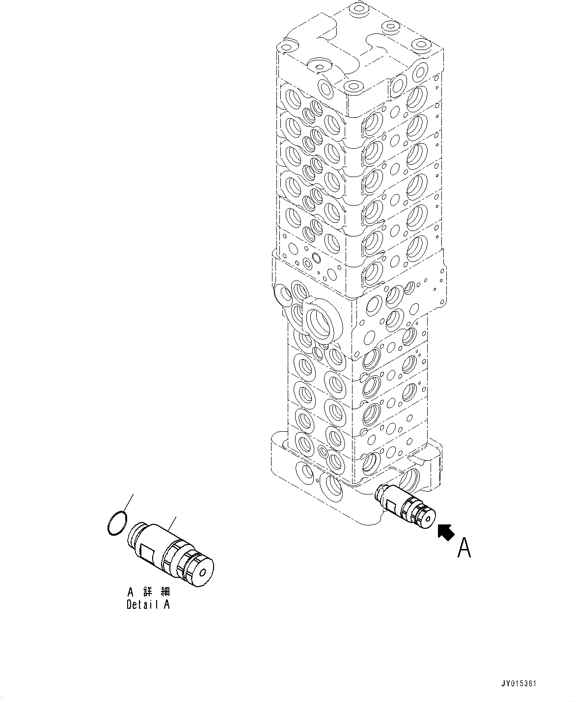 Схема запчастей Komatsu PC88MR-8 - УПРАВЛЯЮЩ. КЛАПАН, ВНУТР. ЧАСТИ (/) (№-) УПРАВЛЯЮЩ. КЛАПАН, С -ДОПОЛН. АКТУАТОР ТРУБЫ, БЕЗ СТРЕЛЫ