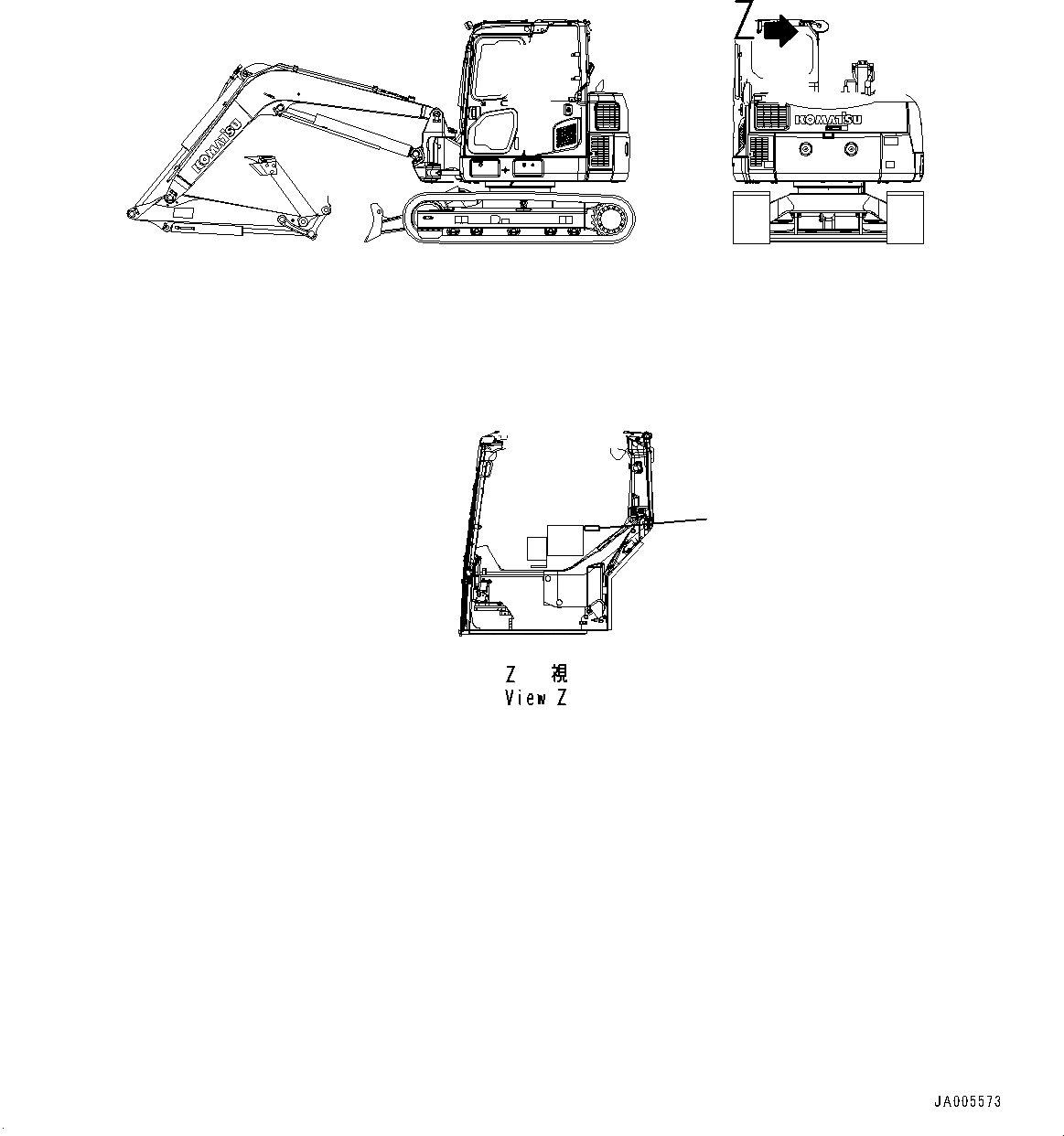 Схема запчастей Komatsu PC88MR-8 - ПРЕДУПРЕЖДАЮЩ. МАРКИРОВКАS, KOMTRAX (№-) ПРЕДУПРЕЖДАЮЩ. МАРКИРОВКАS, KOMTRAX, KOMTRAX