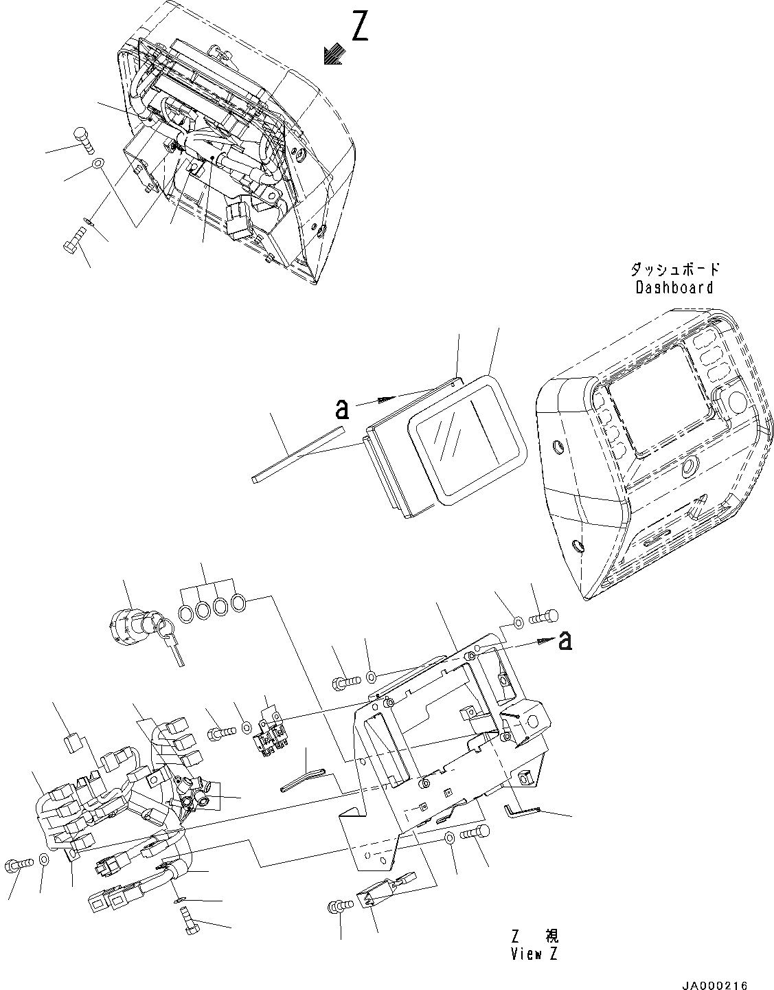 Схема запчастей Komatsu D31PX-22 - СИСТЕМА ROPS, ПРИБОРНАЯ ПАНЕЛЬ, МОНИТОР И ПРОВОДКА (№-) СИСТЕМА ROPS, С МАСТЕР КЛЮЧ, ДЛЯ MACHINE С НАВЕСОМ ОБОГРЕВАТЕЛЬ.