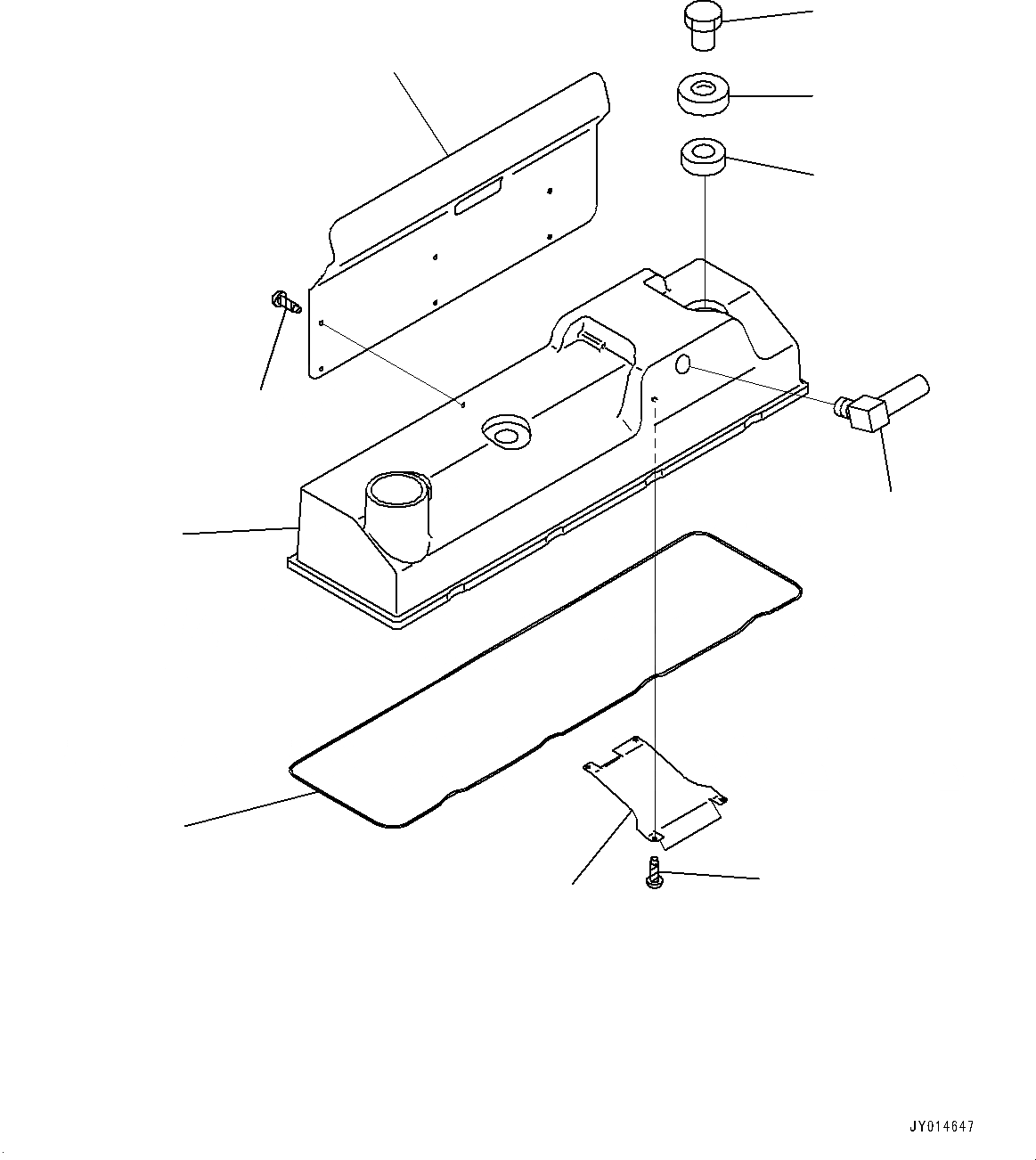 Схема запчастей Komatsu SAA4D95LE-5AA - ГОЛОВКА ЦИЛИНДРОВ COVER, (№7-7) ГОЛОВКА ЦИЛИНДРОВ COVER