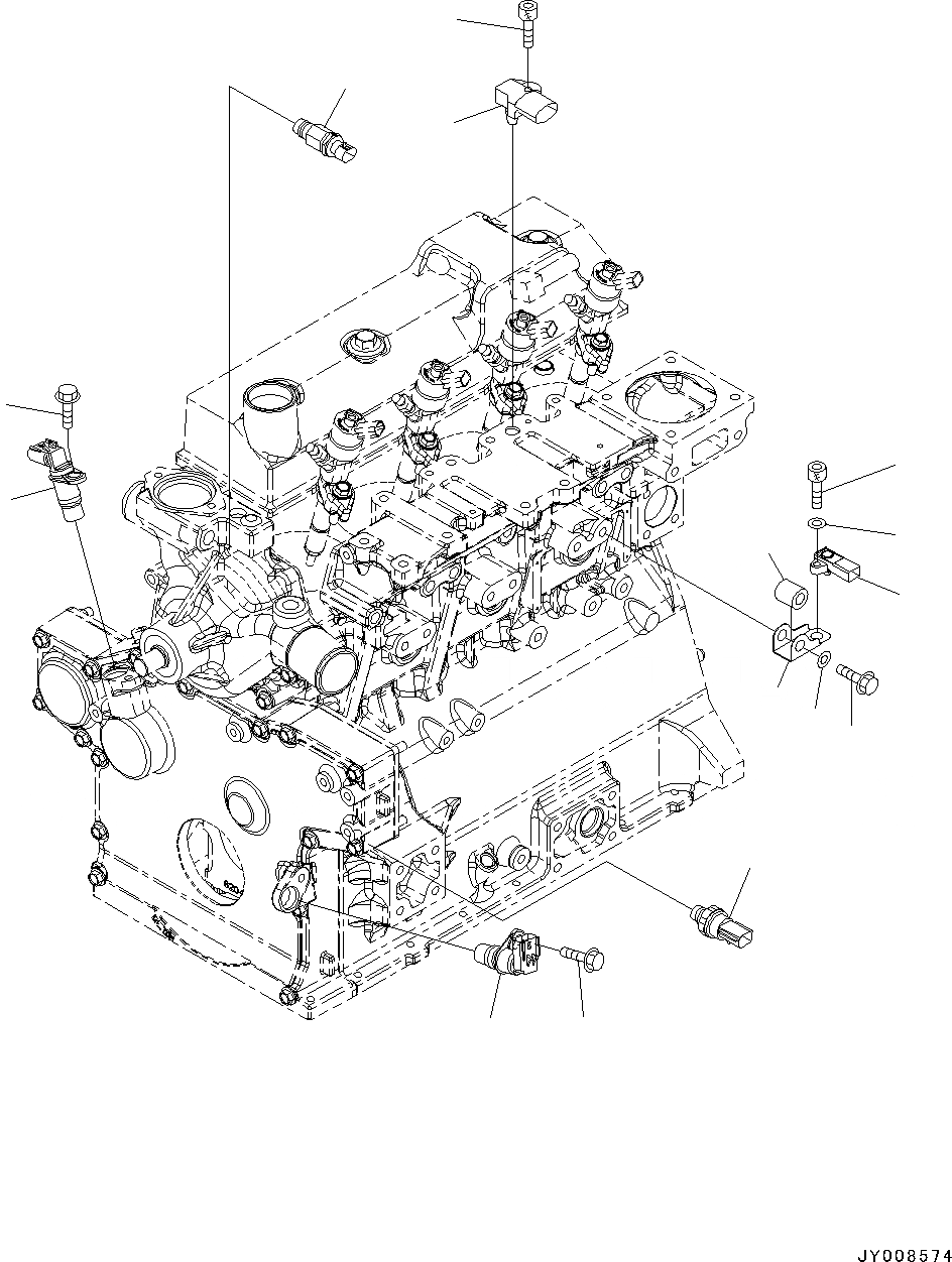 Схема запчастей Komatsu SAA4D95LE-5AA - УПРАВЛ-Е ДВИГАТЕЛЕМLER, (/) (№7-) УПРАВЛ-Е ДВИГАТЕЛЕМLER