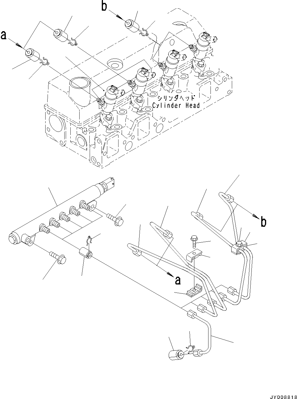 Схема запчастей Komatsu SAA4D95LE-5AA - ЧАСТИ PERДЛЯMANCE, COMMON RAIL (№7-977) ЧАСТИ PERДЛЯMANCE