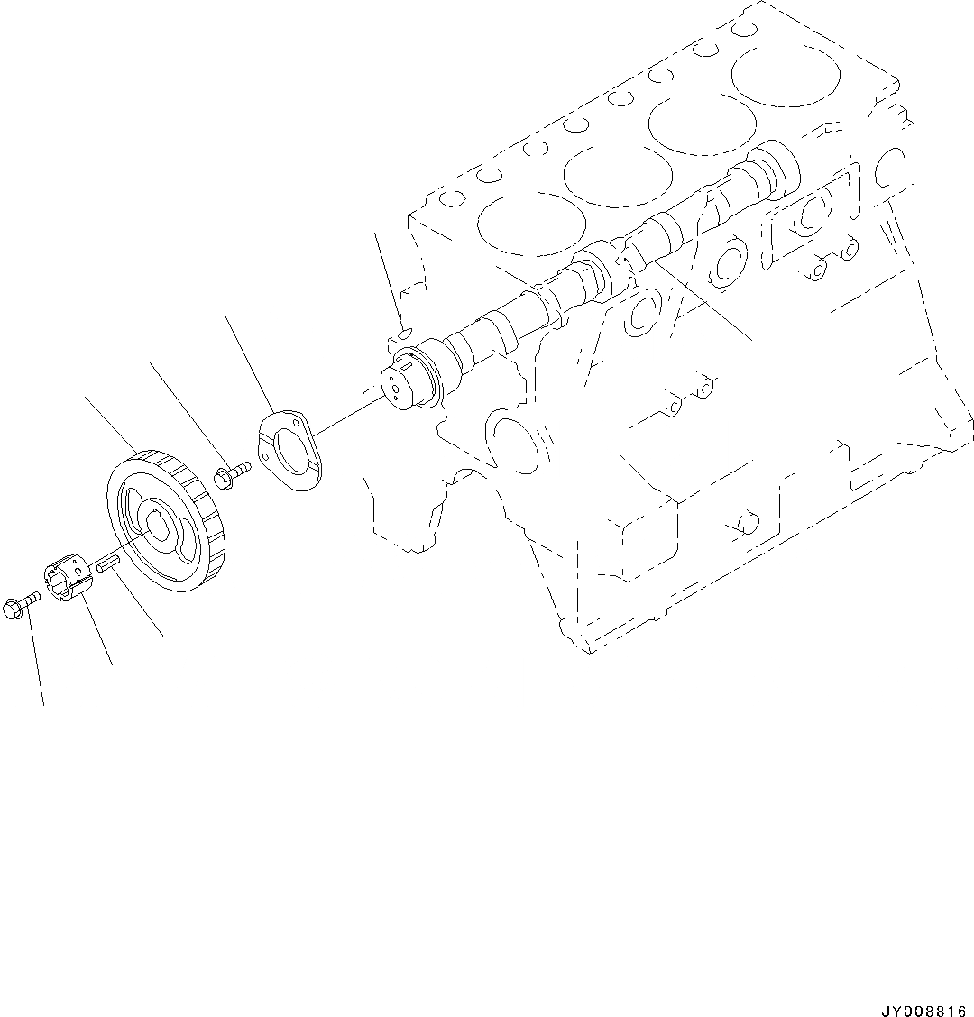 Схема запчастей Komatsu SAA4D95LE-5BB - ЧАСТИ PERДЛЯMANCE, РАСПРЕДВАЛ (№-) ЧАСТИ PERДЛЯMANCE