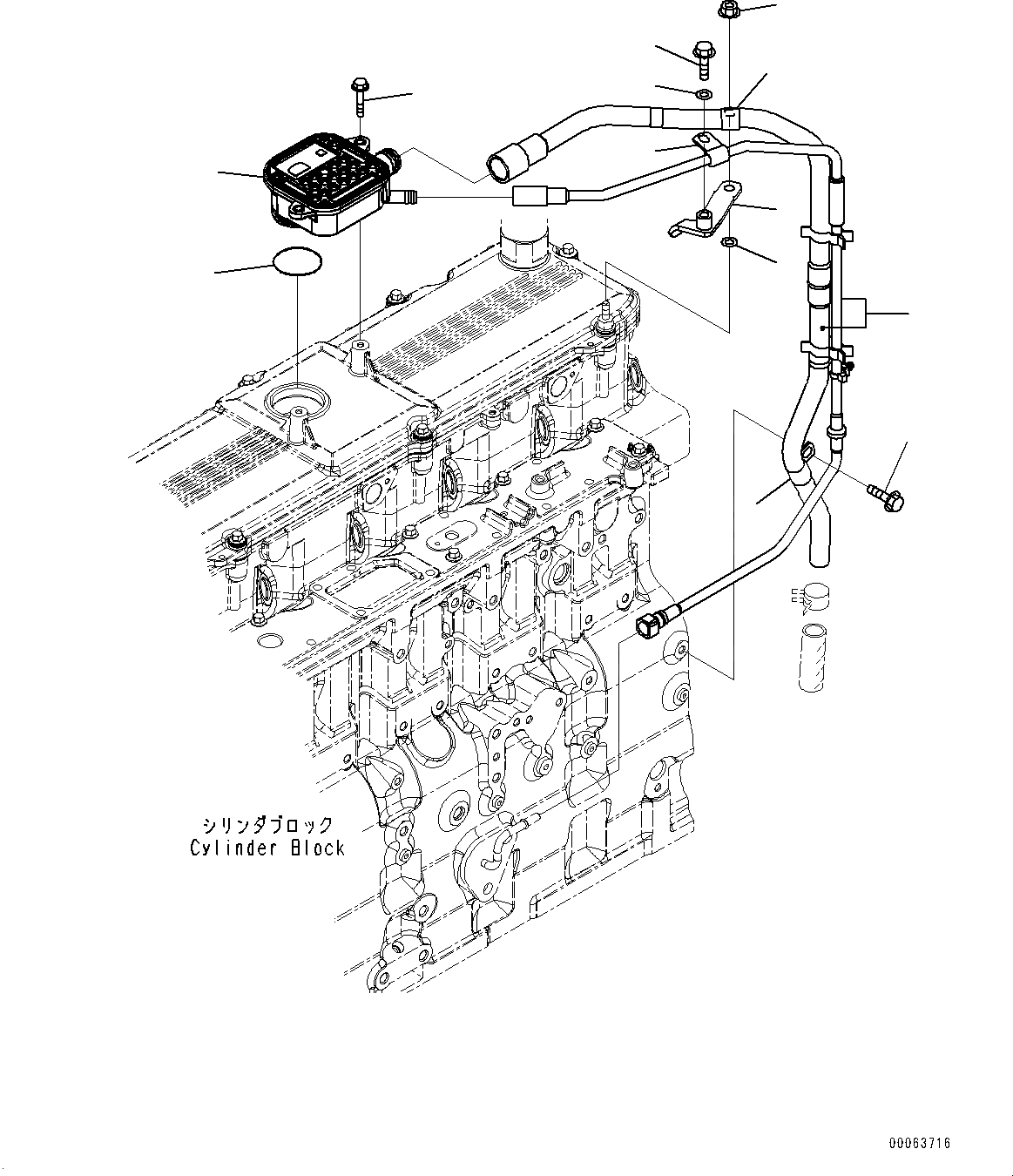 Схема запчастей Komatsu SAA6D114E-3D - САПУН (№877-) САПУН