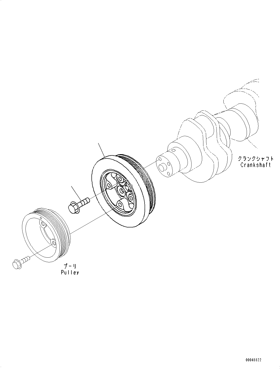 Схема запчастей Komatsu SAA6D114E-3D - ДЕМПФЕР (№877-) ДЕМПФЕР