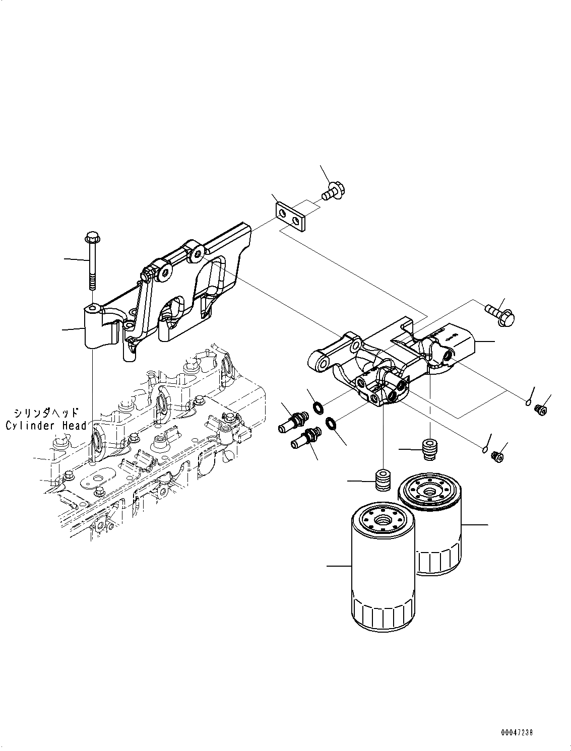 Схема запчастей Komatsu SAA6D114E-3D - ТОПЛИВН. ФИЛЬТР. (№877-897) ТОПЛИВН. ФИЛЬТР., ДЛЯ КРОМЕ ЯПОН.