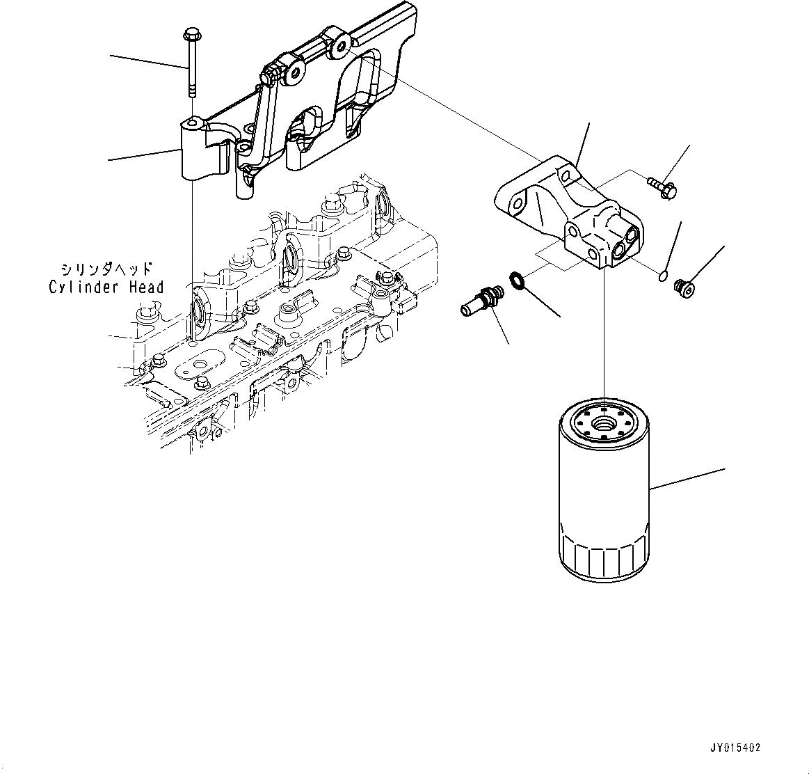 Схема запчастей Komatsu SAA6D114E-3D - ТОПЛИВН. ФИЛЬТР. (№897-) ТОПЛИВН. ФИЛЬТР.