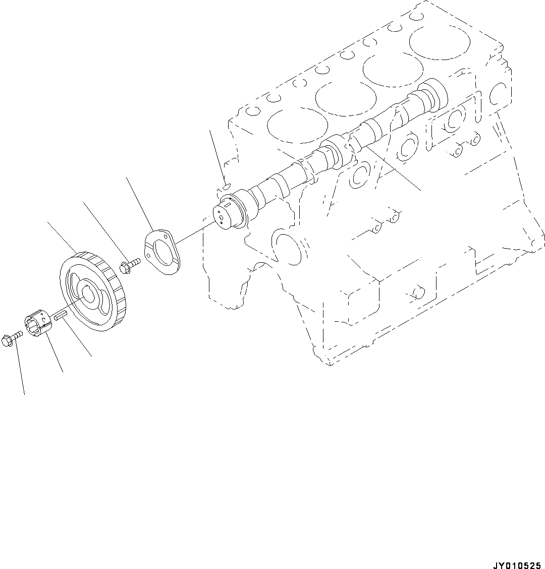 Схема запчастей Komatsu SAA4D95LE-5E - ЧАСТИ PERДЛЯMANCE, РАСПРЕДВАЛ (№-) ЧАСТИ PERДЛЯMANCE