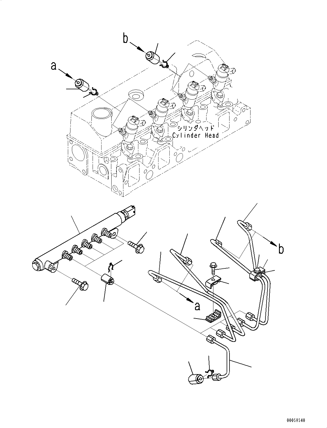 Схема запчастей Komatsu SAA4D95LE-5E - ЧАСТИ PERДЛЯMANCE, COMMON RAIL (№-) ЧАСТИ PERДЛЯMANCE