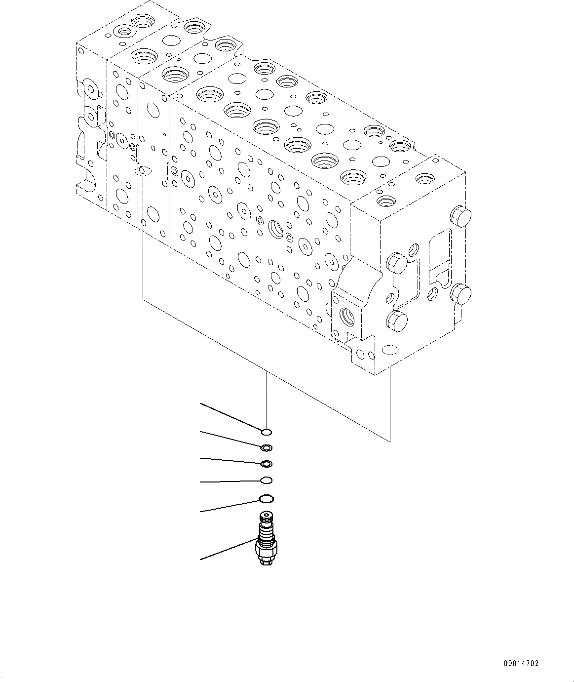 Схема запчастей Komatsu PC400LC-8 - УПРАВЛЯЮЩ. КЛАПАН, ВНУТР. ЧАСТИ (8/) (№7-) УПРАВЛЯЮЩ. КЛАПАН, ДЛЯ -СЕРВИСНЫЙ КЛАПАН, СЕВ. АМЕРИКА