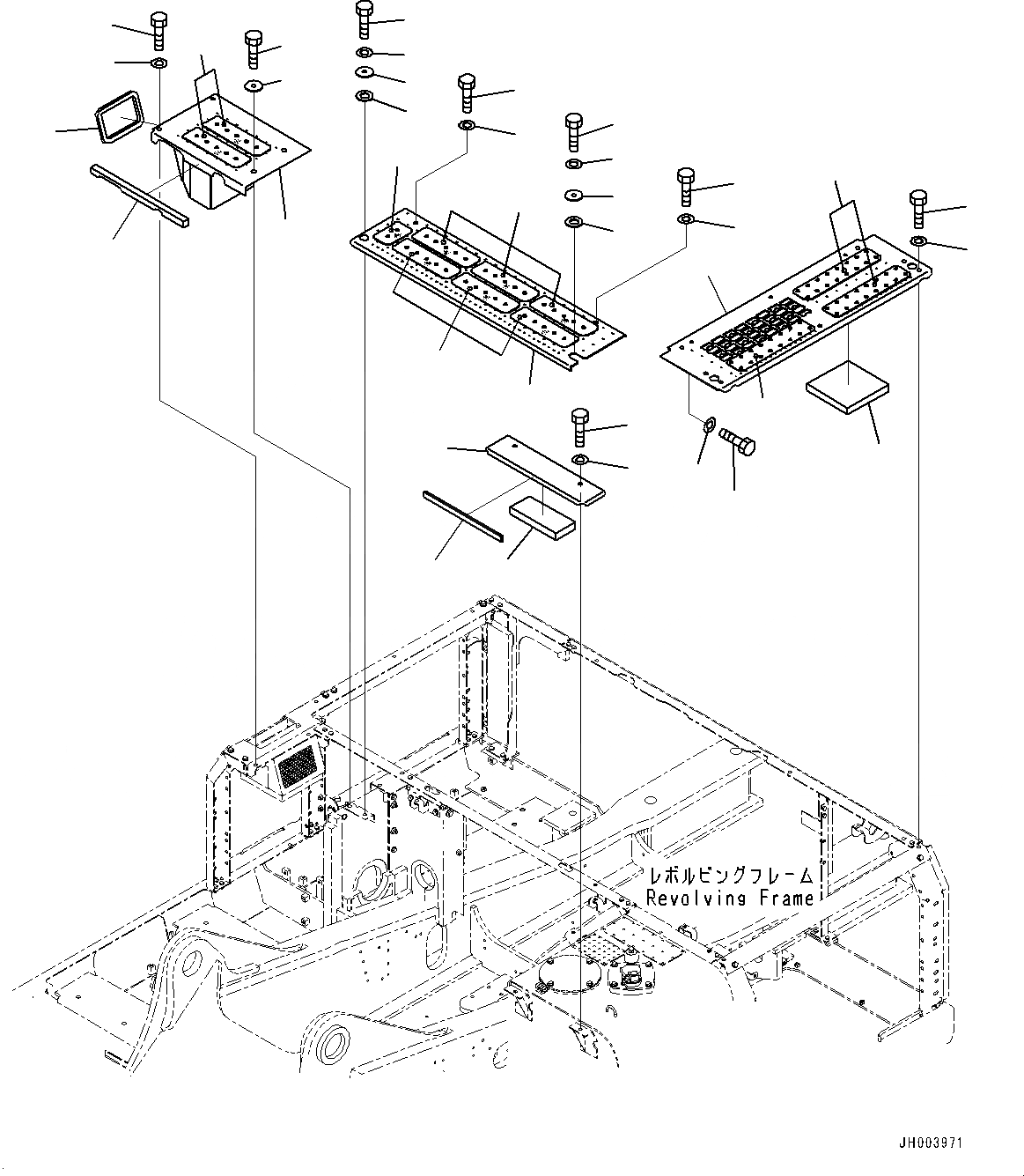 Схема запчастей Komatsu PC400LC-8 - КАБИНА COVER, (№7-) КАБИНА COVER