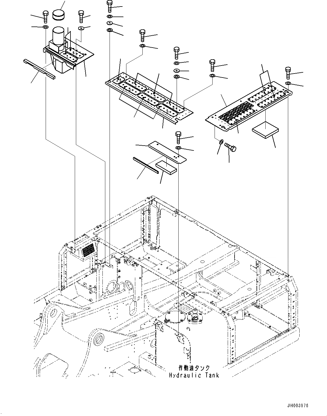 Схема запчастей Komatsu PC400LC-8 - КАБИНА COVER, (/) (№7-) КАБИНА COVER, С ПРЕФИЛЬТР, ДЛЯ KAL