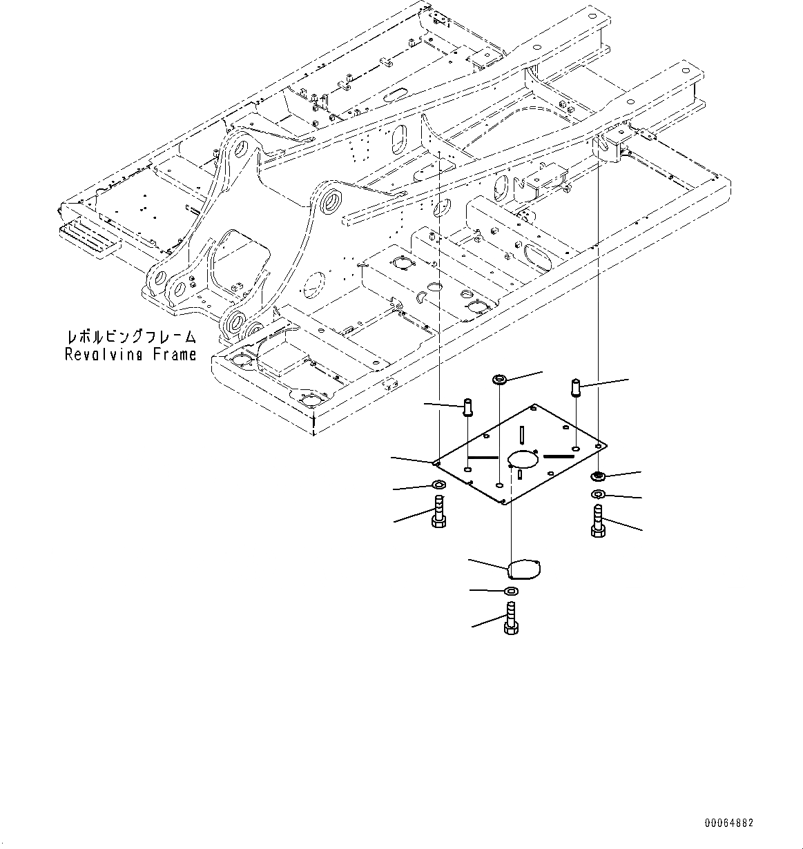 Схема запчастей Komatsu PC400LC-8 - НИЖН. КРЫШКА, (/) (№7-7) НИЖН. КРЫШКА, ДЛЯ ЗАПРАВОЧН.LING НАСОС