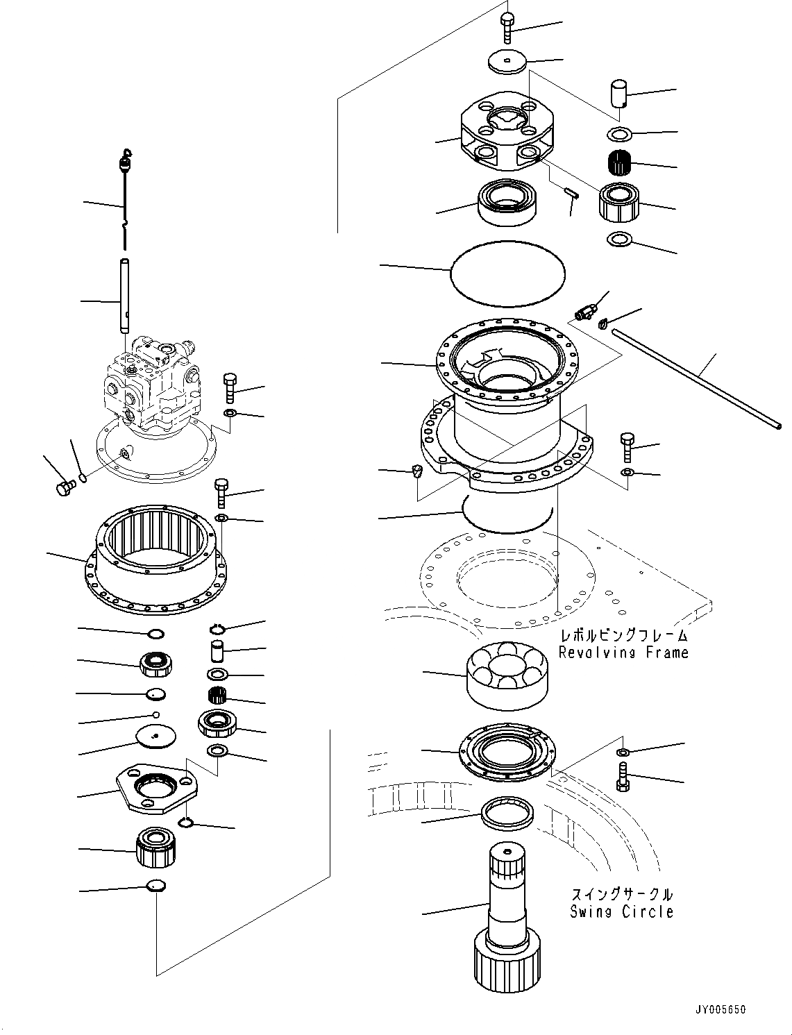 Схема запчастей Komatsu PC400LC-8 - МЕХАНИЗМ ПОВОРОТА И МОТОР (№79-) МЕХАНИЗМ ПОВОРОТА И МОТОР