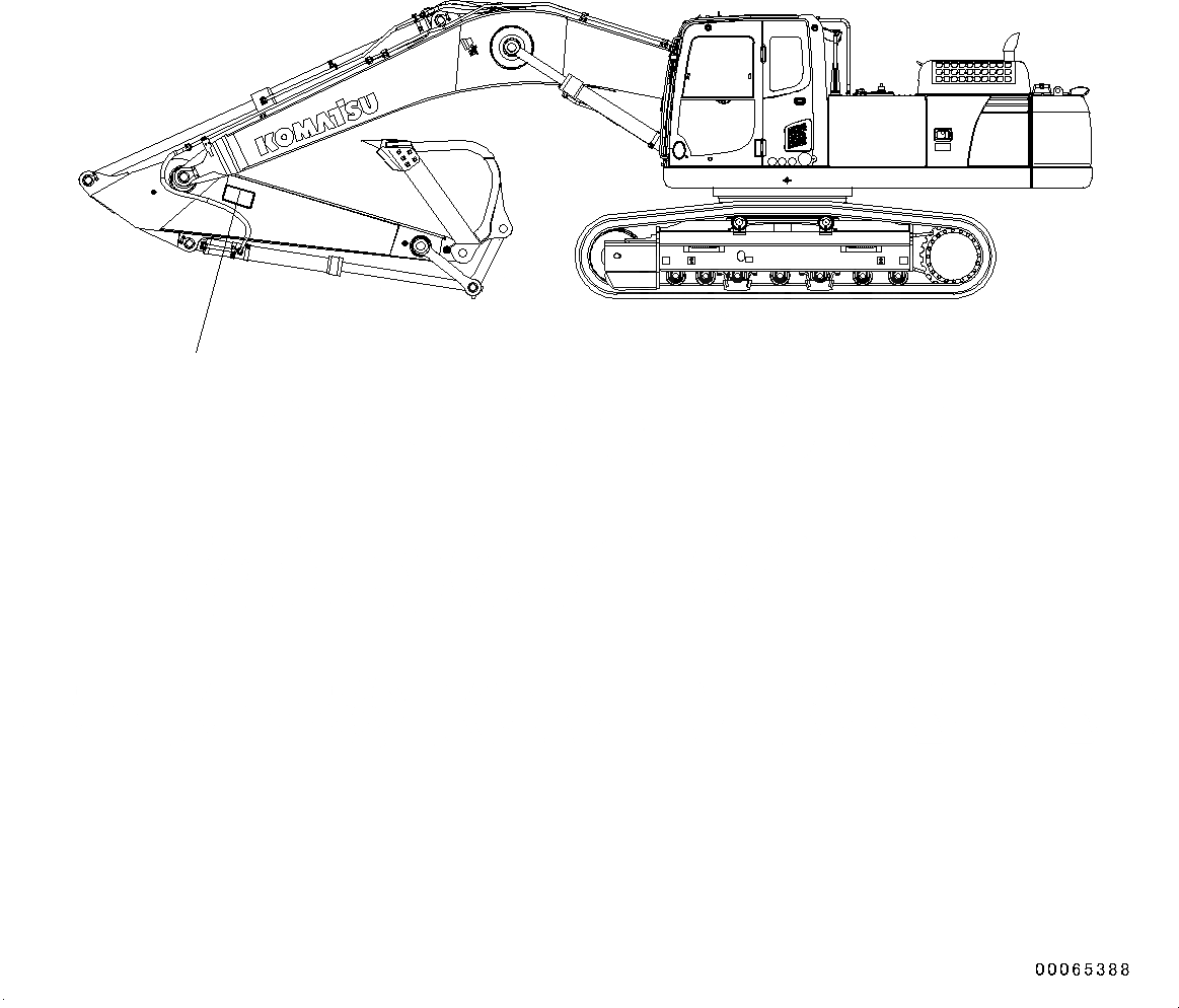 Схема запчастей Komatsu PC400LC-8 - ПРЕДУПРЕЖДАЮЩ. МАРКИРОВКАS, KEEP OFF РАБОЧ.ING RANGES (№7-) ПРЕДУПРЕЖДАЮЩ. МАРКИРОВКАS, KEEP OFF РАБОЧ.ING RANGES, РУКОЯТЬ