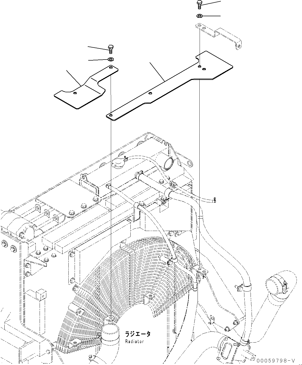 Схема запчастей Komatsu PC400-8 - ВЕНТИЛЯТОР ОХЛАЖДЕНИЯ ЧАСТИ КОРПУСА (№7-) ВЕНТИЛЯТОР ОХЛАЖДЕНИЯ ЧАСТИ КОРПУСА