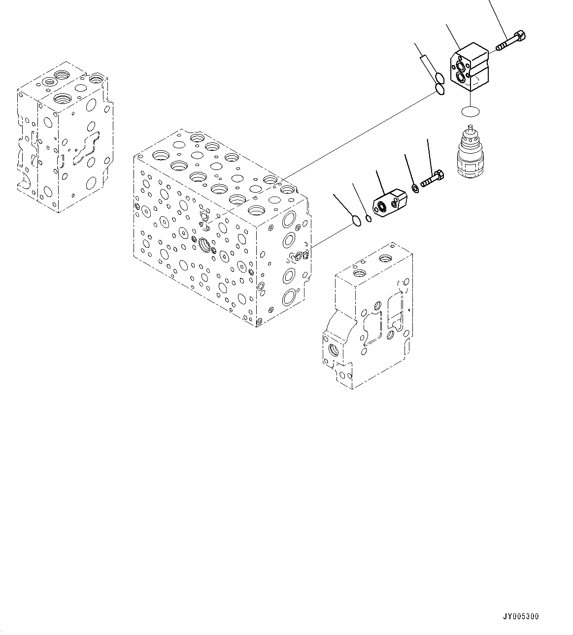 Схема запчастей Komatsu PC400-8 - УПРАВЛЯЮЩ. КЛАПАН, ВНУТР. ЧАСТИ (/) (№7-) УПРАВЛЯЮЩ. КЛАПАН, ДЛЯ CHINA