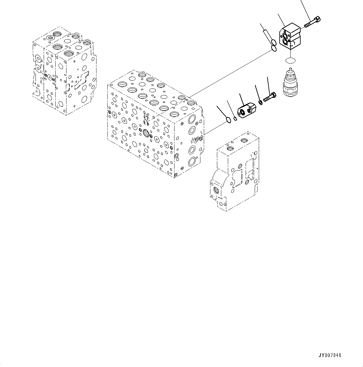 Схема запчастей Komatsu PC400-8 - УПРАВЛЯЮЩ. КЛАПАН, ВНУТР. ЧАСТИ (/) (№7-) УПРАВЛЯЮЩ. КЛАПАН, ДЛЯ ПРЯМАЯ ЛОПАТА, НИЖН. РАЗГРУЗКА ТИП