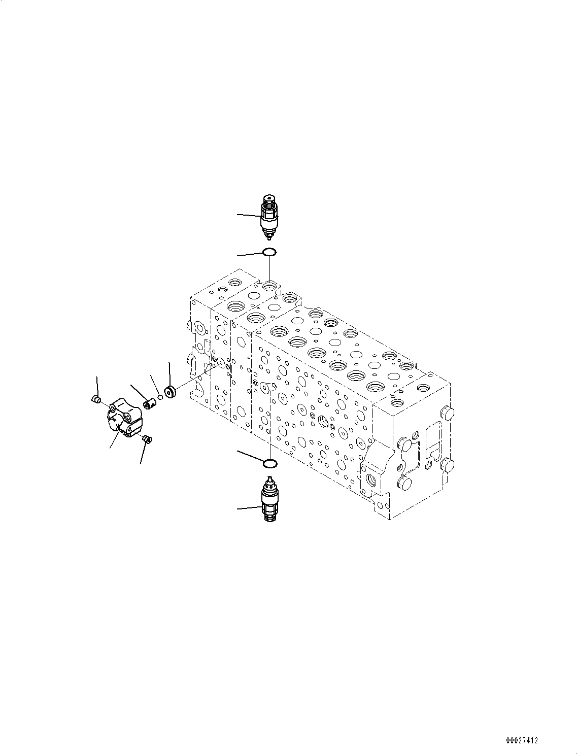 Схема запчастей Komatsu PC400-8 - УПРАВЛЯЮЩ. КЛАПАН, ВНУТР. ЧАСТИ (/) (№7-) УПРАВЛЯЮЩ. КЛАПАН, ДЛЯ ПРЯМАЯ ЛОПАТА, НИЖН. РАЗГРУЗКА ТИП