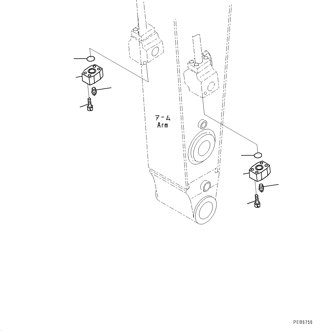 Схема запчастей Komatsu PC400-8 - ПЕРЕХОДНИК ДЛЯ МОЛОТА (№7-) ПЕРЕХОДНИК ДЛЯ МОЛОТА, ДЛЯ FURUKAWA