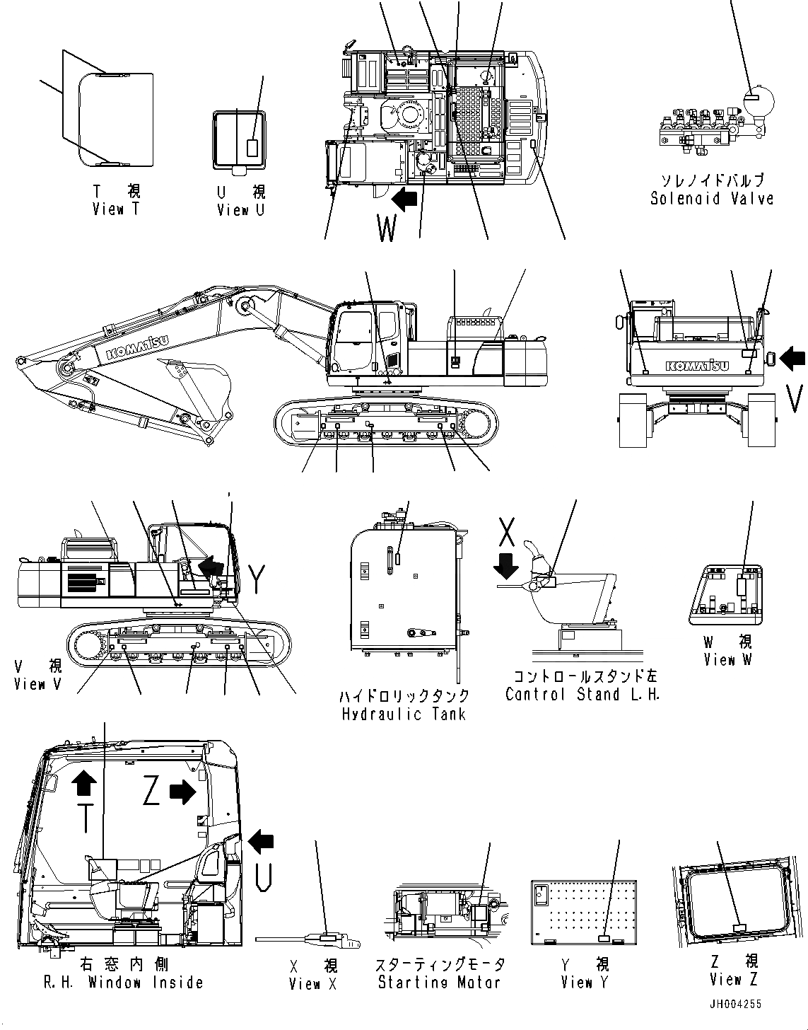 Схема запчастей Komatsu PC400-8 - МАРКИРОВКА (№7-) МАРКИРОВКА, КИТАЙ