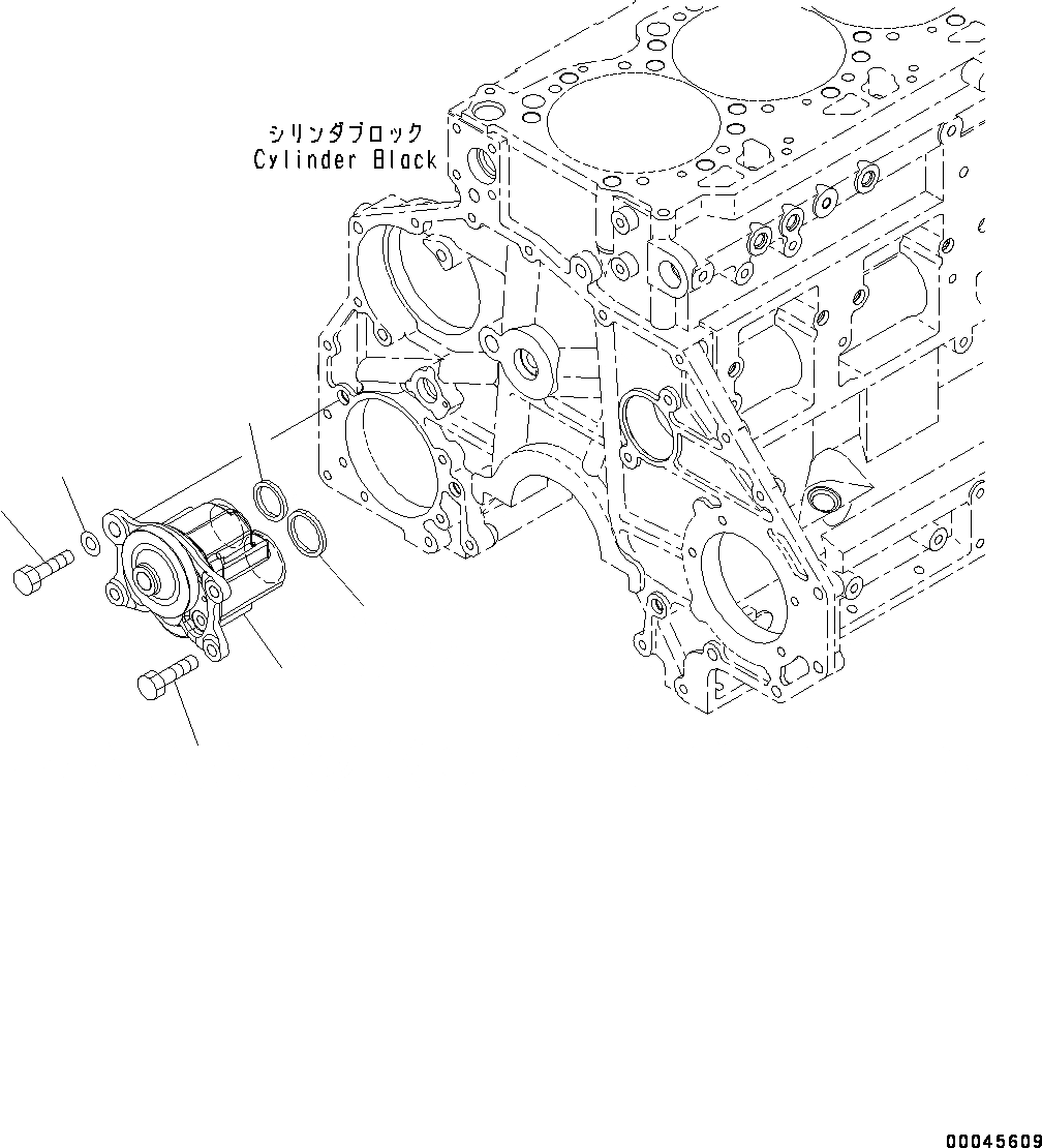 Схема запчастей Komatsu SAA6D125E-5F - ДВИГАТЕЛЬ МАСЛ. НАСОС, (№-8) ДВИГАТЕЛЬ МАСЛ. НАСОС