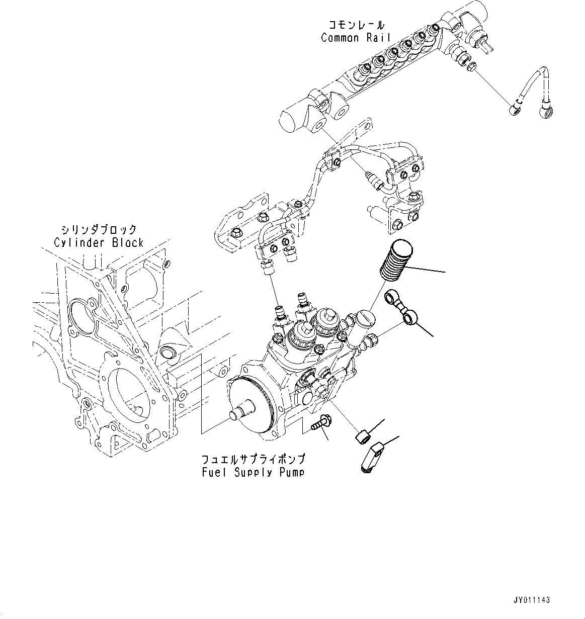 Схема запчастей Komatsu SAA6D125E-5F - ТОПЛИВН. НАСОС (№-) ТОПЛИВН. НАСОС