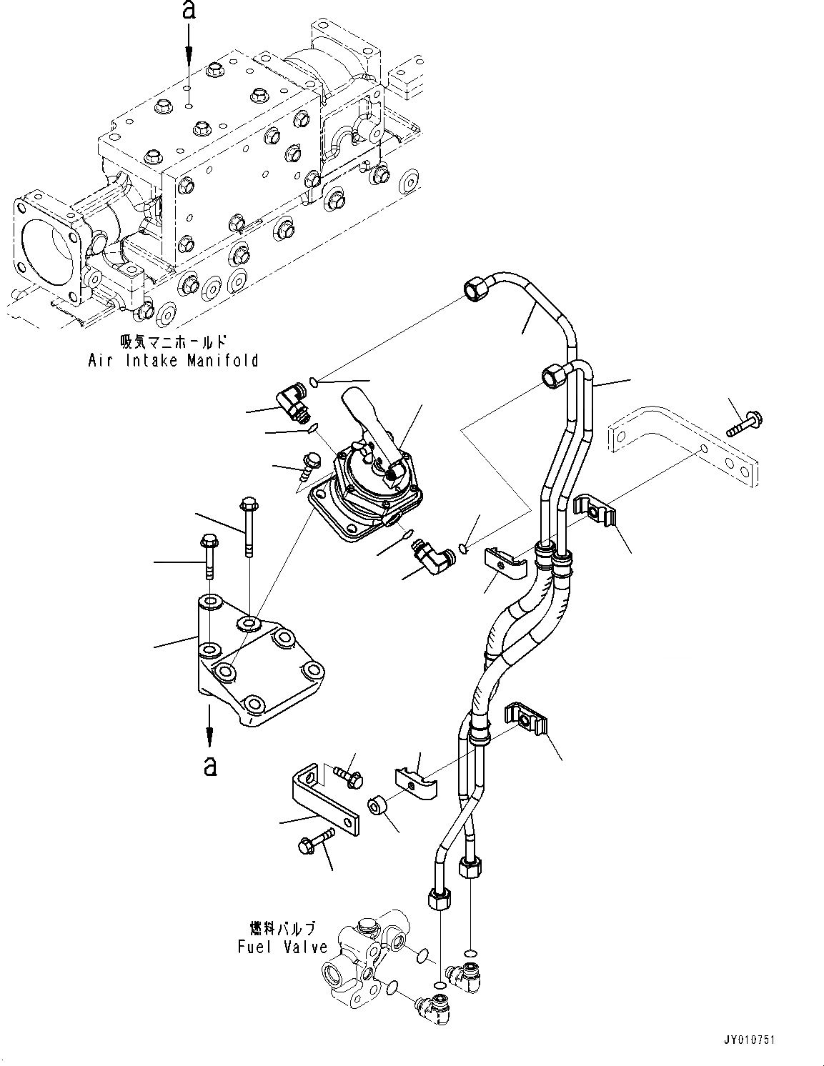 Схема запчастей Komatsu SAA6D125E-5F - PREФИЛЬТР., PОБОД КОЛЕСАING НАСОС И ТРУБЫ (№8-) PREФИЛЬТР.