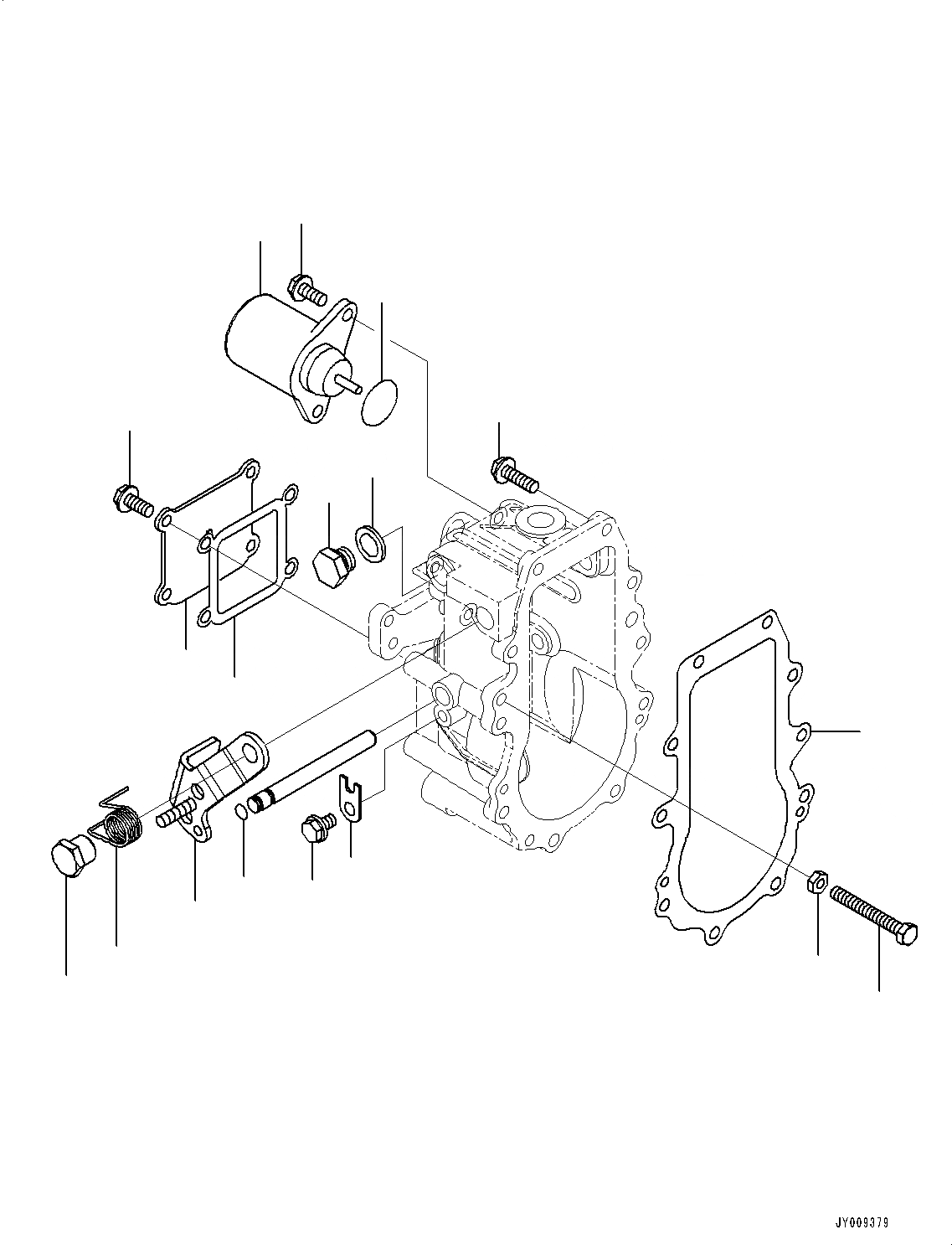 Схема запчастей Komatsu 4D88E-6 - ДВИГАТЕЛЬ, РЕГУЛЯТОР (№8-) ДВИГАТЕЛЬ, С КОНДИЦИОНЕРОМ, ОДИНОЧН. ЭЛЕМЕНТ ТИП