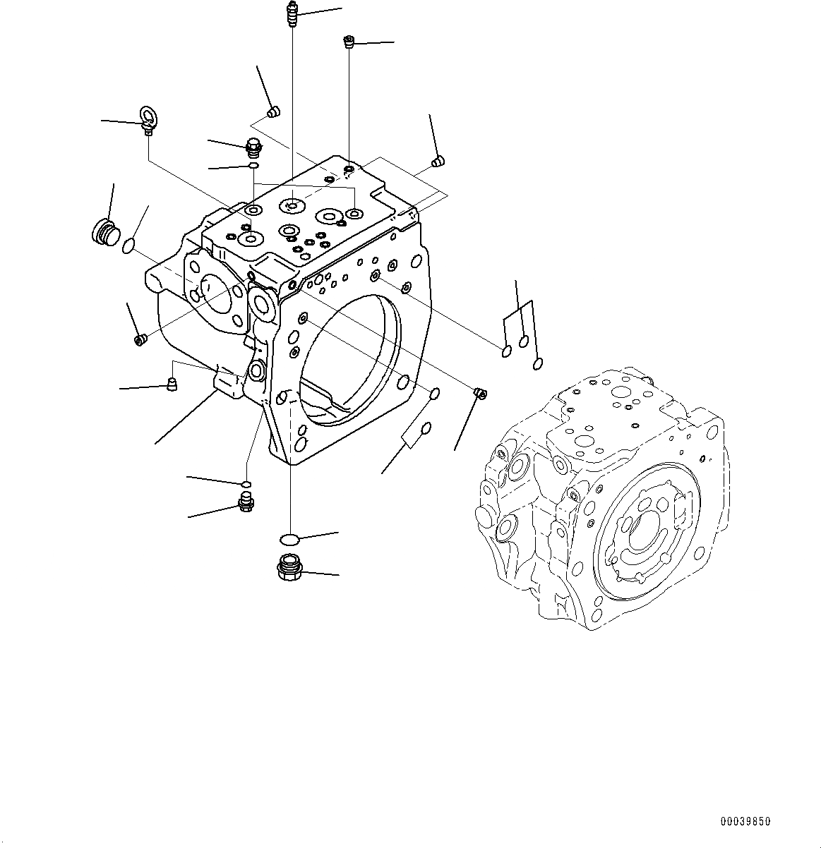 Схема запчастей Komatsu PC400-8R - ПОРШЕНЬ НАСОС, ВНУТР. ЧАСТИ (/) (№79-) ПОРШЕНЬ НАСОС