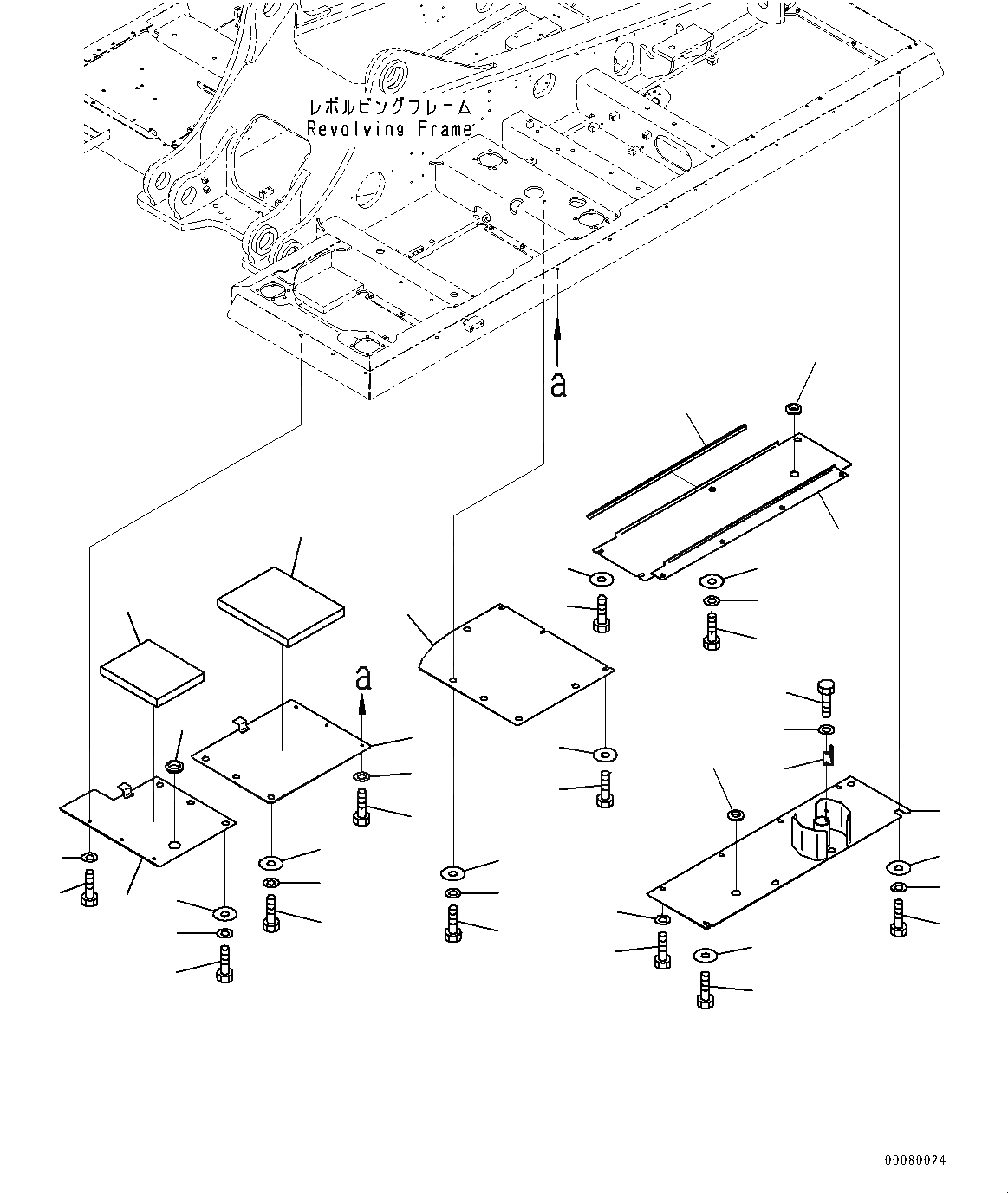 Схема запчастей Komatsu PC400-8R - НИЖН. КРЫШКА, (/) (№7-) НИЖН. КРЫШКА, ДЛЯ ЗАПРАВОЧН.LING НАСОС, УСИЛ.ENED, EXTREMELY BAD ТОПЛИВН. И ПЛОХ. ТОПЛИВО ARRANGEMENT СПЕЦ-Я. ВОДН.+DUST