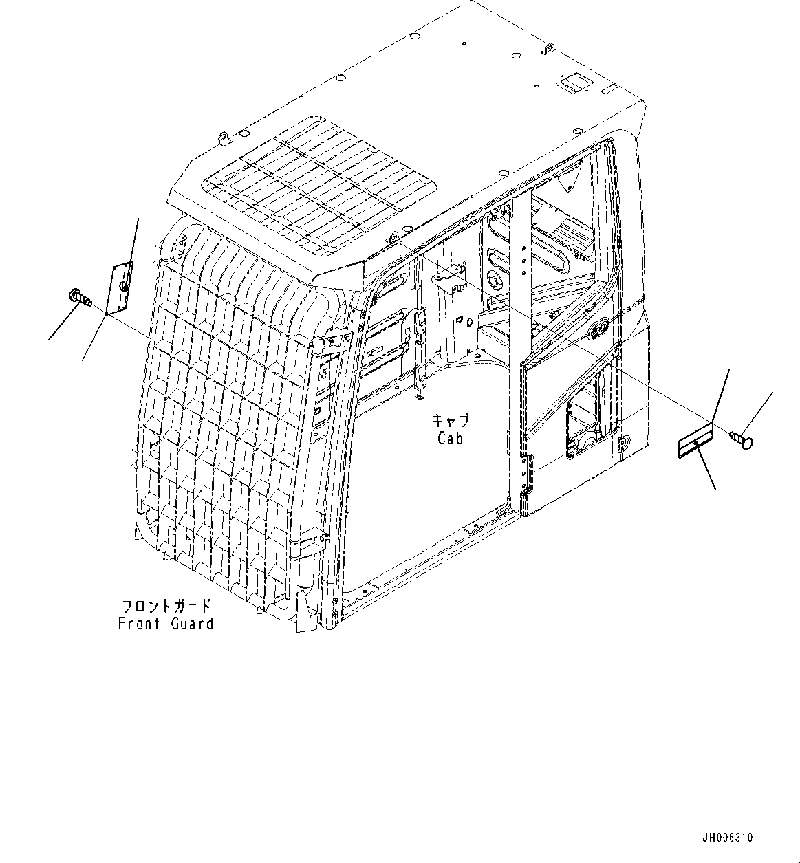 Схема запчастей Komatsu PC450-8 - ПРЕДУПРЕЖДАЮЩ. МАРКИРОВКАS (№7-) ПРЕДУПРЕЖДАЮЩ. МАРКИРОВКАS, КАБИНА ПЕРЕДН. ПОЛН. ЗАЩИТА LV, КАБИНА ВЕРХН. ЧАСТИ КОРПУСА LV, ПОРТУГАЛ., TEXT ТИП