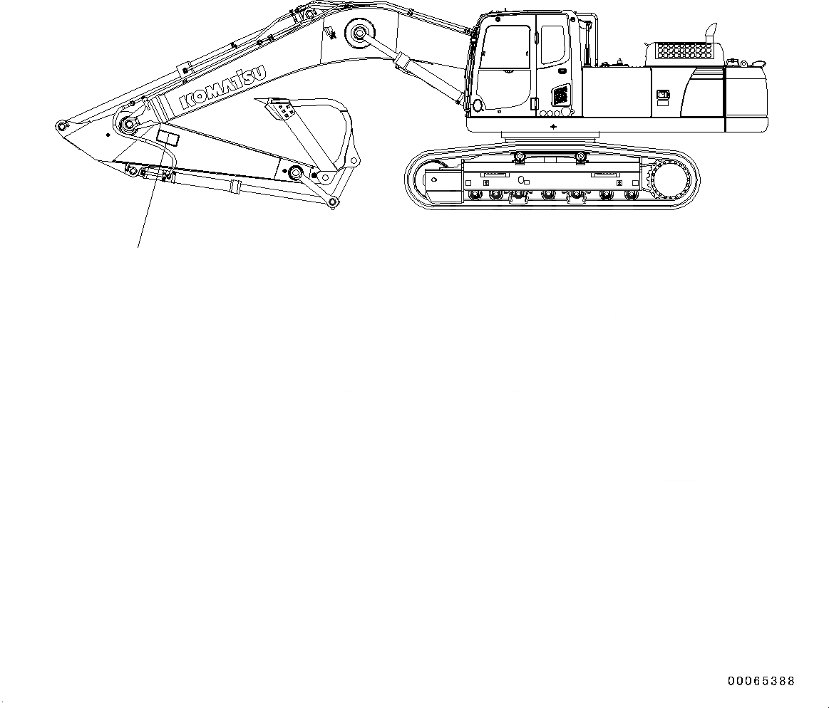 Схема запчастей Komatsu PC450-8R - ПРЕДУПРЕЖДАЮЩ. МАРКИРОВКАS, KEEP OFF РАБОЧ.ING RANGES (№7-) ПРЕДУПРЕЖДАЮЩ. МАРКИРОВКАS, KEEP OFF РАБОЧ.ING RANGES, РУКОЯТЬ