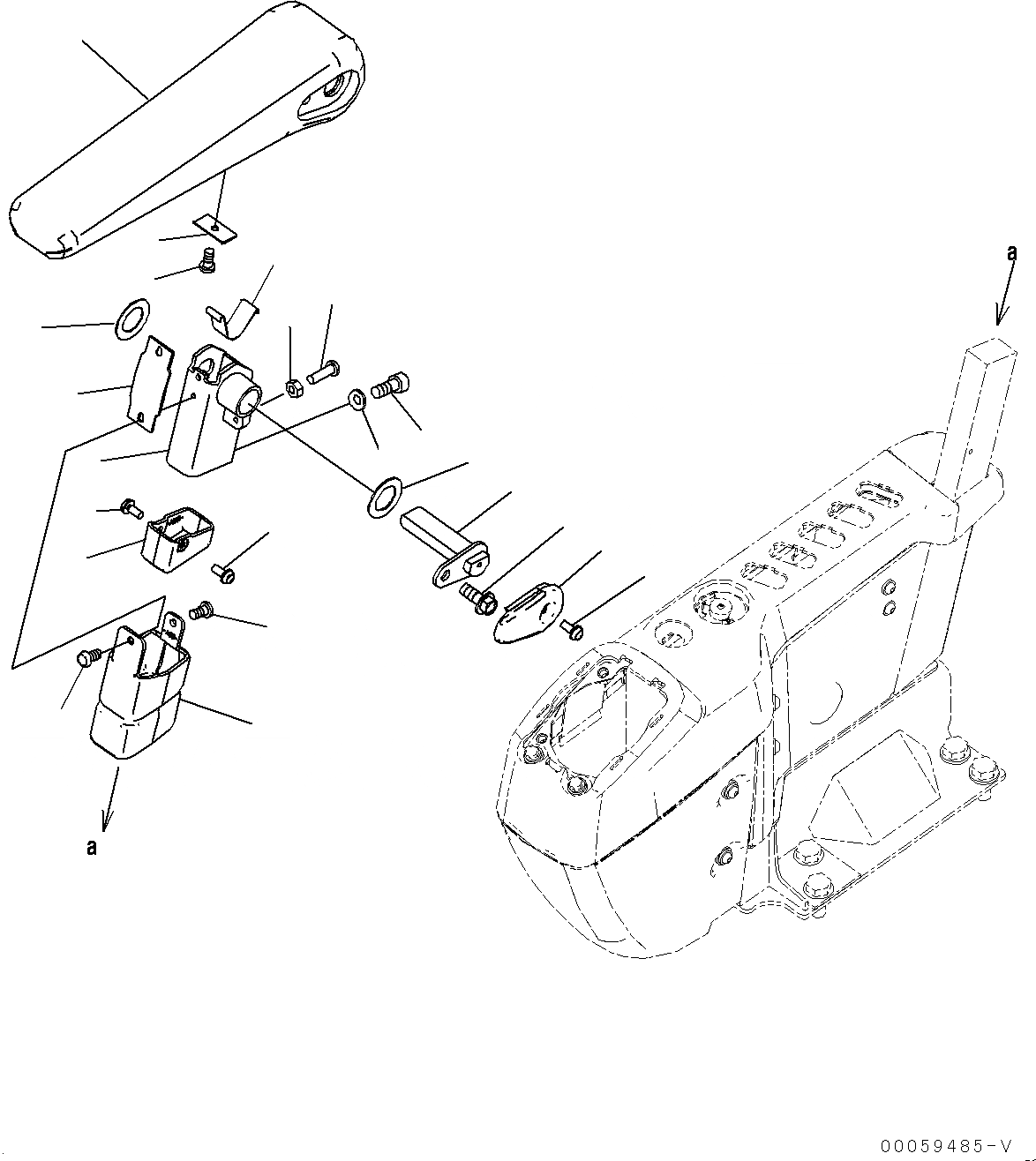 Схема запчастей Komatsu PC450LC-8 - КАБИНА, ПОЛ, ПОДЛОКОТНИК, ПРАВ. (№7-) КАБИНА, ЕС ARRANGEMENT