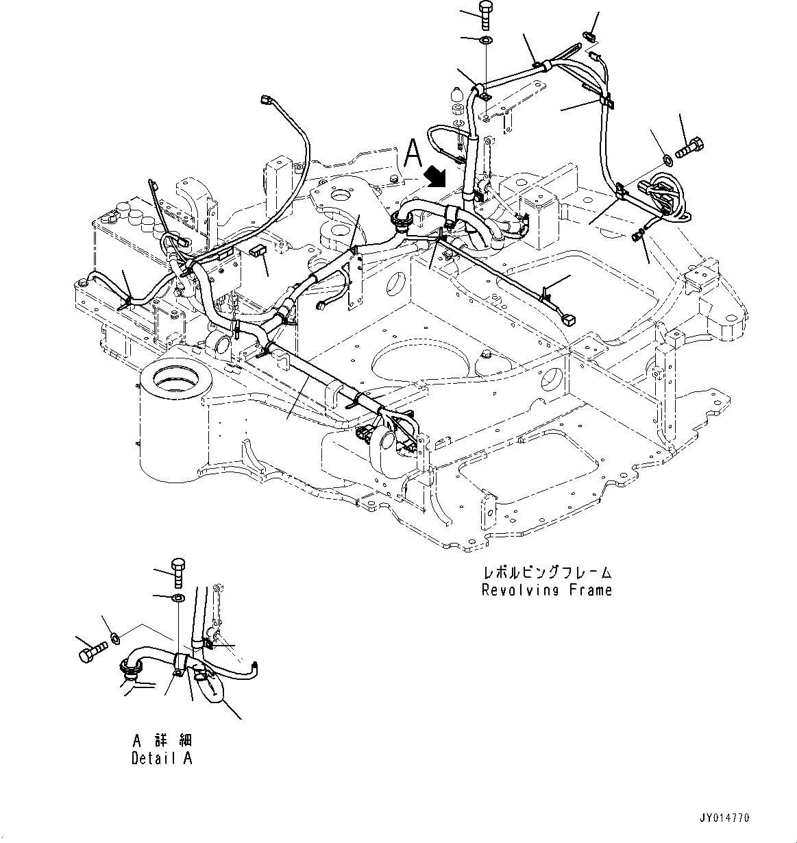 Схема запчастей Komatsu PC55MR-3 - ЭЛЕКТРИЧ. ПРОВОДКА, ОСНОВН. ПРОВОДКА (/) (№7-) ЭЛЕКТРИЧ. ПРОВОДКА, С АВТОМАТИЧ. DECELERATOR, ПРОПОРЦИОНАЛЬН. РЫЧАГ УПРАВЛ-Я