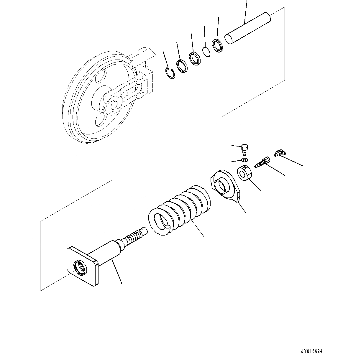 Схема запчастей Komatsu PC55MR-3 - ГУСЕНИЦЫ ASSEMBLY, ОПОРНЫЙ ЭЛЕМЕНТ ЛЕНИВЦА (№-) ГУСЕНИЦЫ ASSEMBLY, STEEL