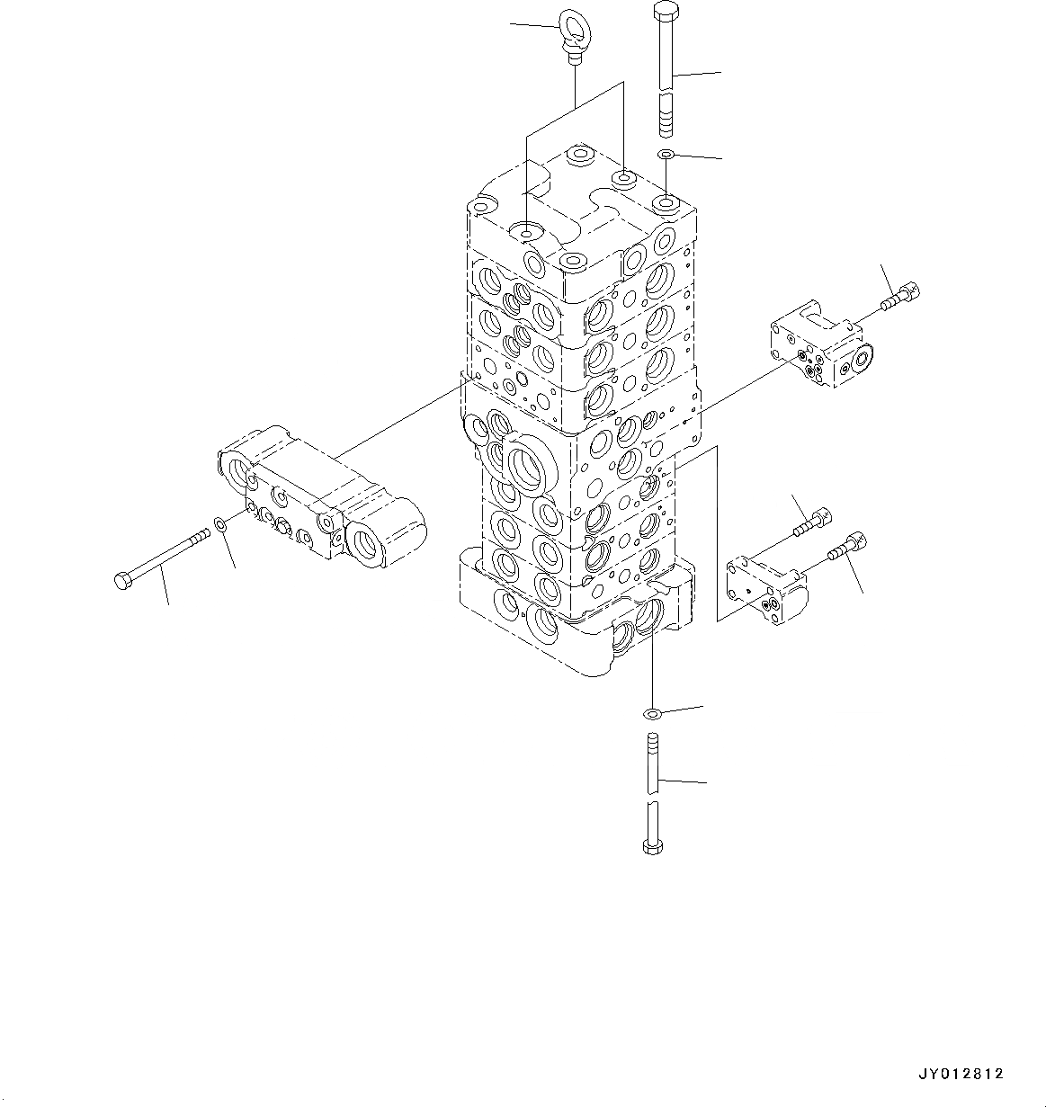 Схема запчастей Komatsu PC78US-8 - УПРАВЛЯЮЩ. КЛАПАН, ВНУТР. ЧАСТИ (/) (№-) УПРАВЛЯЮЩ. КЛАПАН, ДЛЯ MACHINE БЕЗ ОТВАЛ