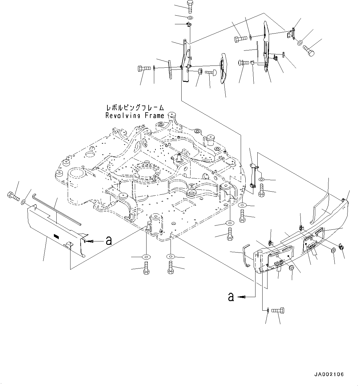 Схема запчастей Komatsu PC78US-8 - БОКОВ. КРЫШКА (№-9) БОКОВ. КРЫШКА, ЛЕВ., ДЛЯ СТРАН ЕС