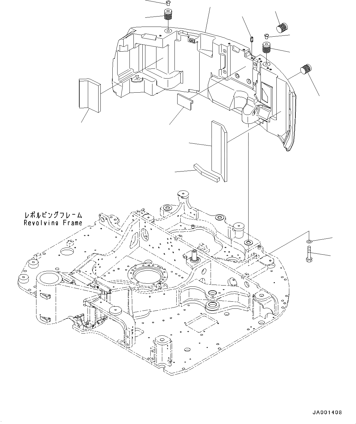 Схема запчастей Komatsu PC78US-8 - ПРОТИВОВЕС (№-) ПРОТИВОВЕС, ВЕС, 7 KG