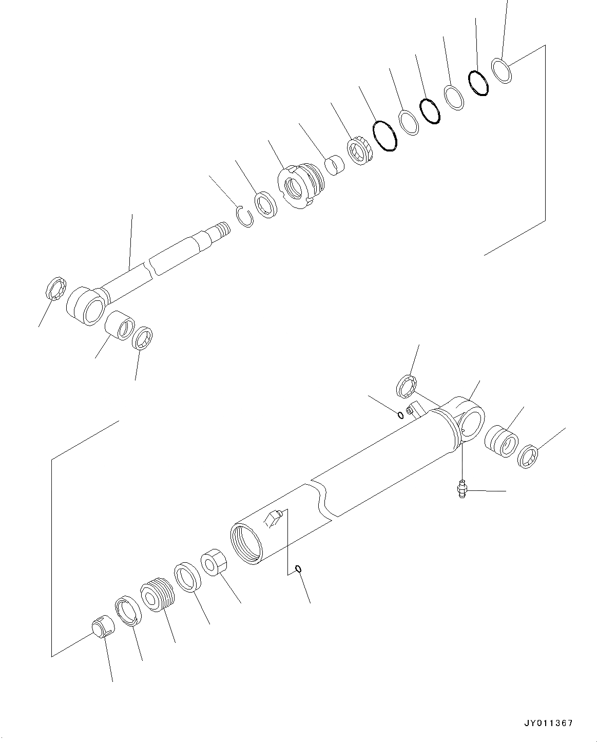 Схема запчастей Komatsu PC78US-8 - ЦИЛИНДР СТРЕЛЫ, ВНУТР. ЧАСТИ (№-) ЦИЛИНДР СТРЕЛЫ, ДЛЯ MACHINE С СТРЕЛА HOLDING КЛАПАН