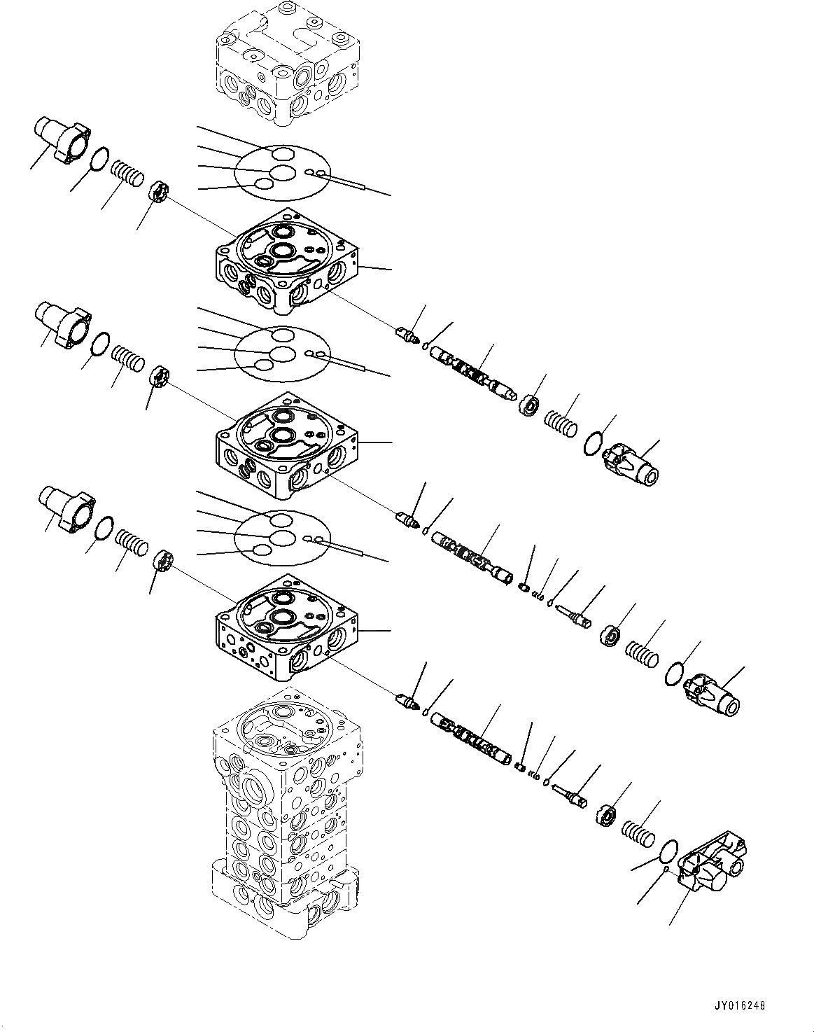Схема запчастей Komatsu PC130-7K - УПРАВЛЯЮЩ. КЛАПАН, ВНУТР. ЧАСТИ (/) (№7-) КОМПОНЕНТЫ ДВИГАТЕЛЯ