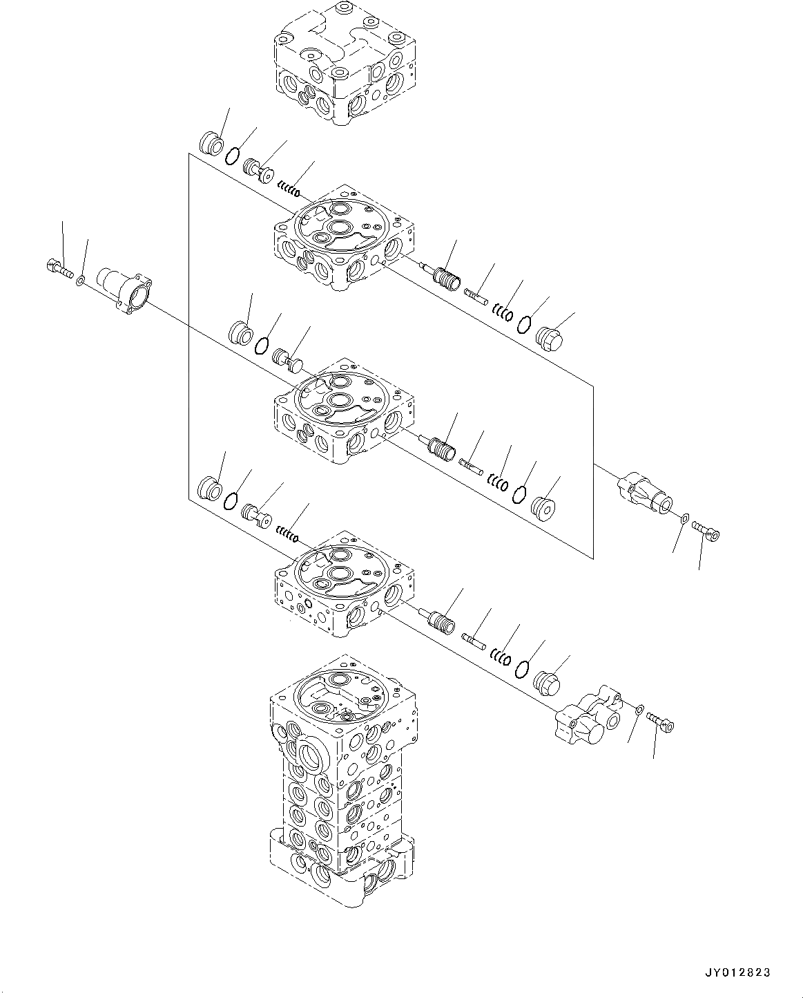 Схема запчастей Komatsu PC130-7K - УПРАВЛЯЮЩ. КЛАПАН, ВНУТР. ЧАСТИ (/) (№-) КОМПОНЕНТЫ ДВИГАТЕЛЯ