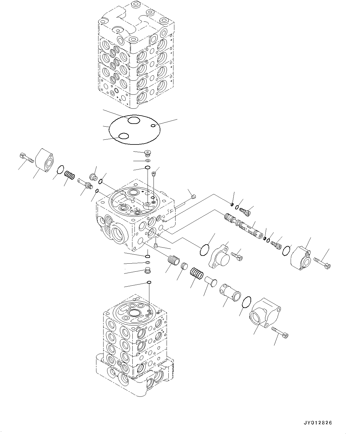 Схема запчастей Komatsu PC130-7K - УПРАВЛЯЮЩ. КЛАПАН, ВНУТР. ЧАСТИ (/) (№-) КОМПОНЕНТЫ ДВИГАТЕЛЯ