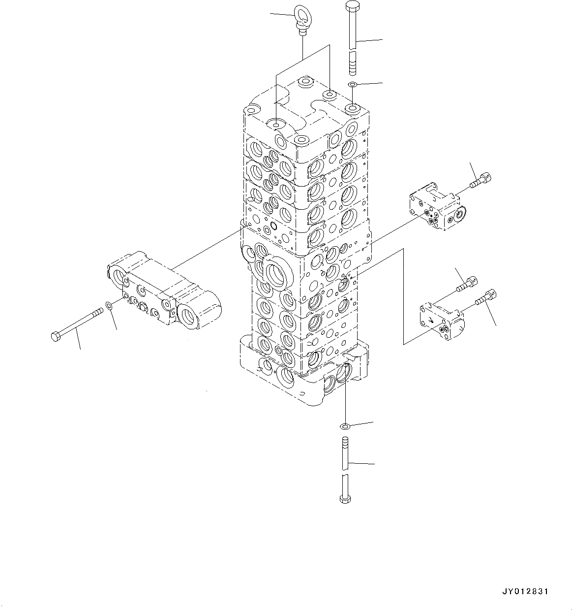 Схема запчастей Komatsu PC130-7K - УПРАВЛЯЮЩ. КЛАПАН, ВНУТР. ЧАСТИ (/) (№-) КОМПОНЕНТЫ ДВИГАТЕЛЯ