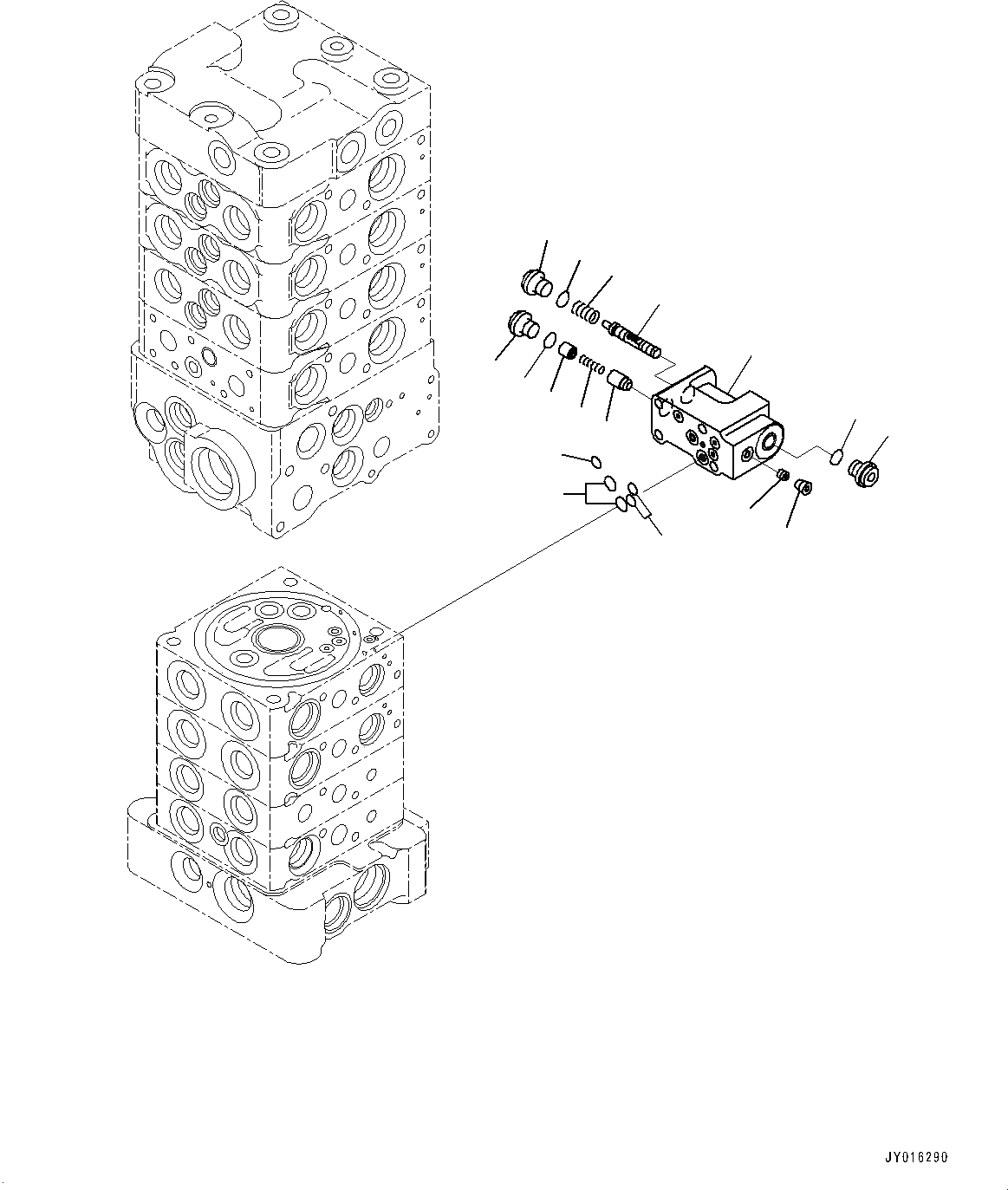 Схема запчастей Komatsu PC130-7K - УПРАВЛЯЮЩ. КЛАПАН, ВНУТР. ЧАСТИ (7/) (№-) КОМПОНЕНТЫ ДВИГАТЕЛЯ