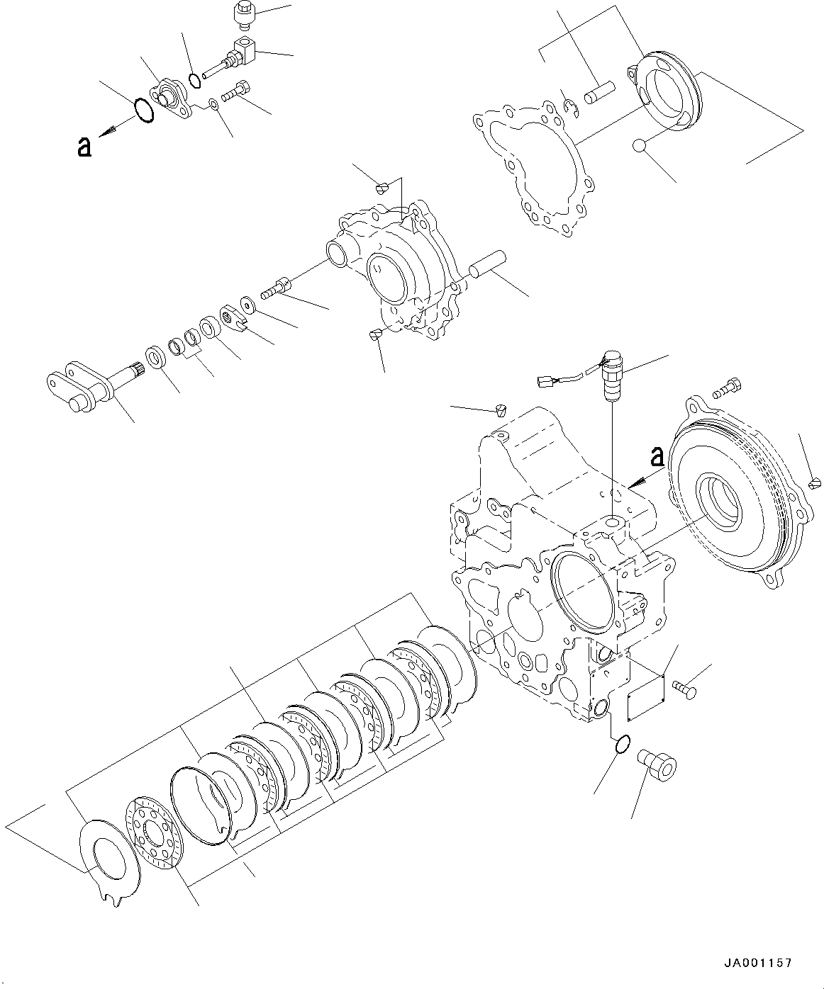 Схема запчастей Komatsu WA50-6 - ПЕРЕДАЧА, (/) (№-) ПЕРЕДАЧА