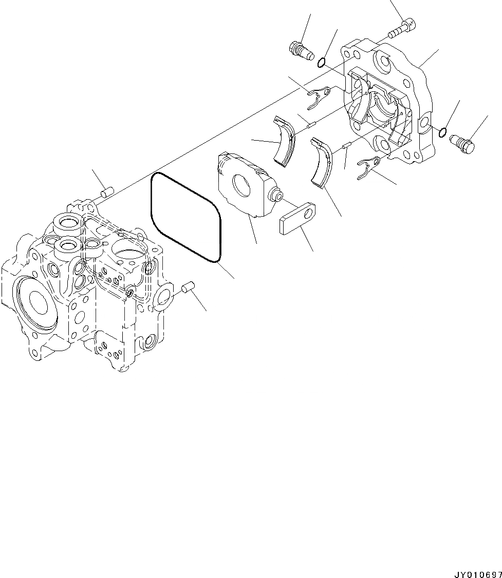 Схема запчастей Komatsu WA50-6 - HYDROSTATIC ТРАНСМИССИЯ (HST) НАСОС И МОТОР, HST НАСОС (/) (№-) HYDROSTATIC ТРАНСМИССИЯ (HST) НАСОС И МОТОР