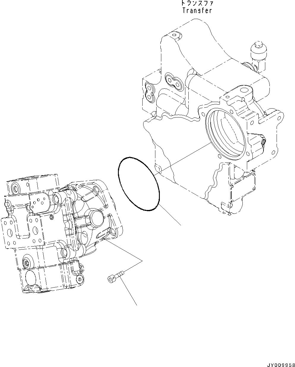 Схема запчастей Komatsu WA50-6 - HYDROSTATIC ТРАНСМИССИЯ (HST) НАСОС И МОТОР, МОТОР КРЕПЛЕНИЕ (№-) HYDROSTATIC ТРАНСМИССИЯ (HST) НАСОС И МОТОР