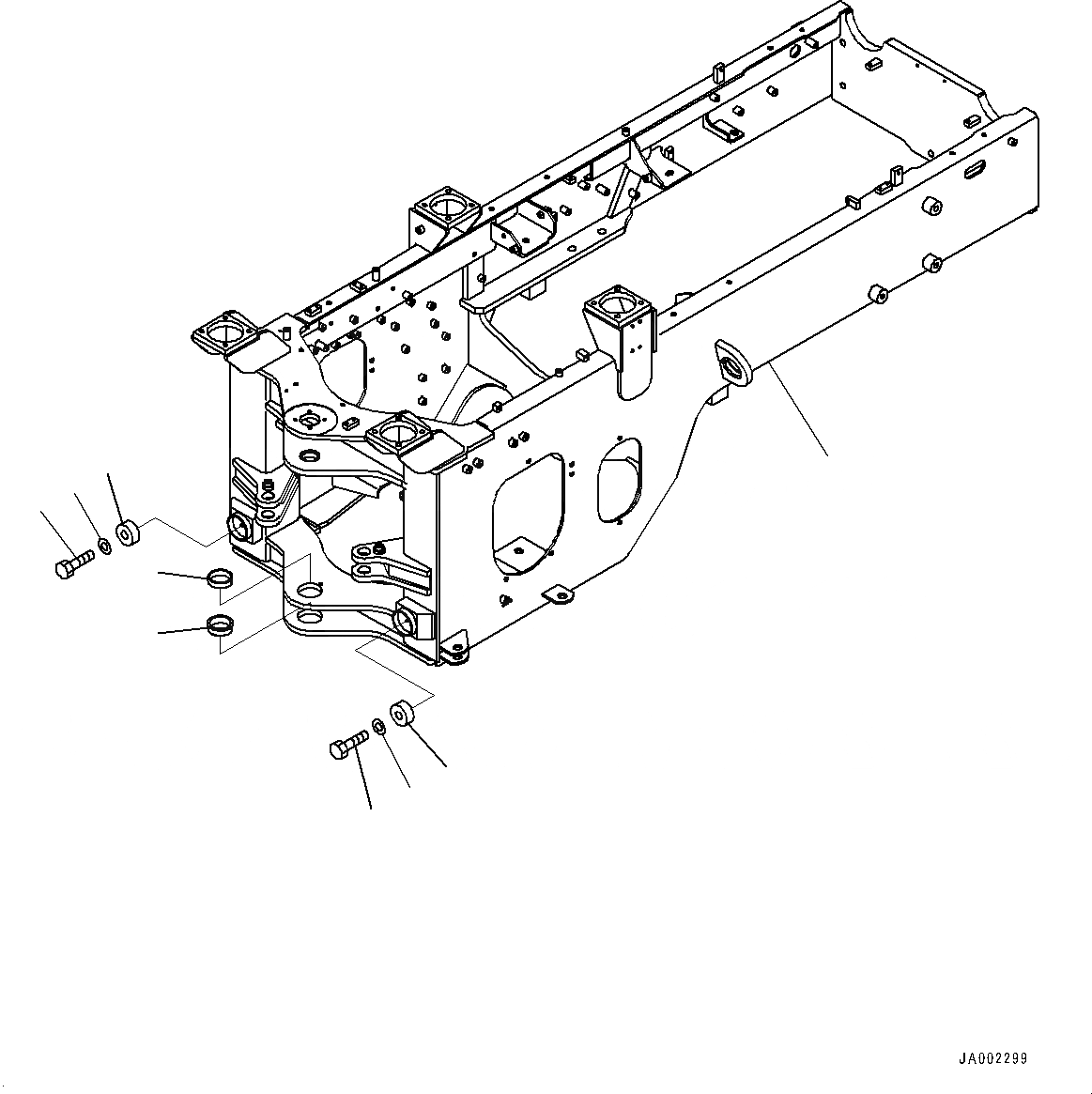 Схема запчастей Komatsu WA200-6 - ЗАДН. РАМА, (№7-7) ЗАДН. РАМА, С EXTRA BAD ТОПЛИВН. И ПЛОХ. ТОПЛИВО СПЕЦ-ЯIFICATION, ВОДН.+DUST, ДОПОЛН. ФИЛЬТР.